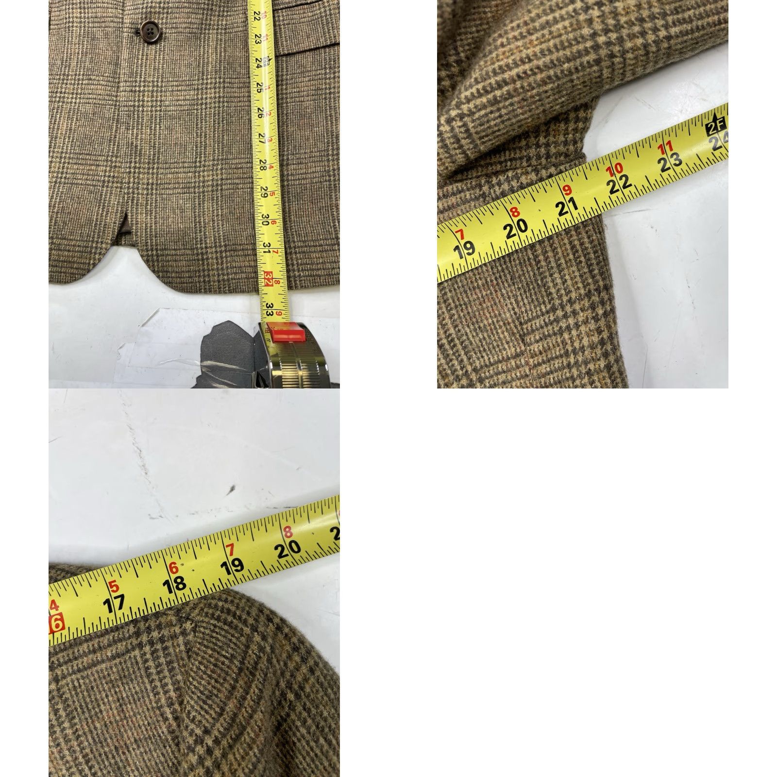 Brooks Brothers Brooks Brothers Blazer Plaid 100% Camel Hair Brown Men's 40R Blazer Suit Jacket Regular Style Size 40R - 8 Thumbnail