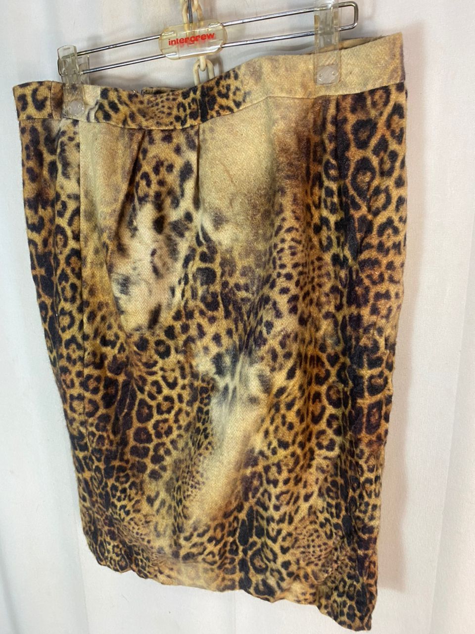 Designer × Japanese Brand Leopard skirt by georges rech Size 32" / US 10 / IT 46 - 6 Thumbnail