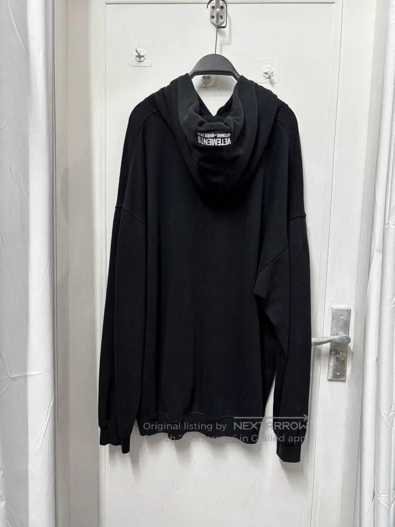 Vetements VETEMENTS Hooded Sweatshirt Black Size US M / EU 48-50 / 2 - 2 Thumbnail