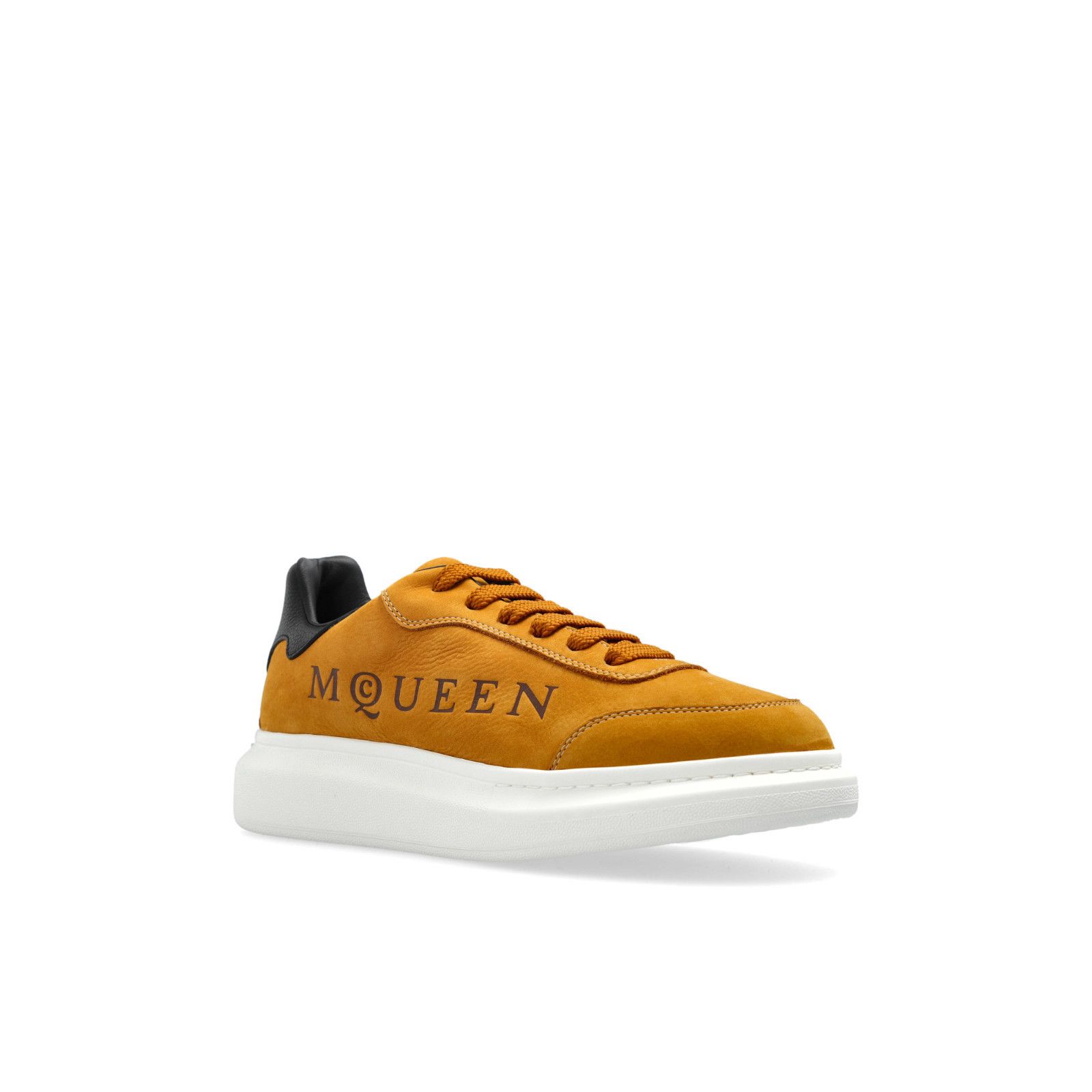 ALEXANDER MCQUEEN Oversized Retro Brown Suede Sneakers New &