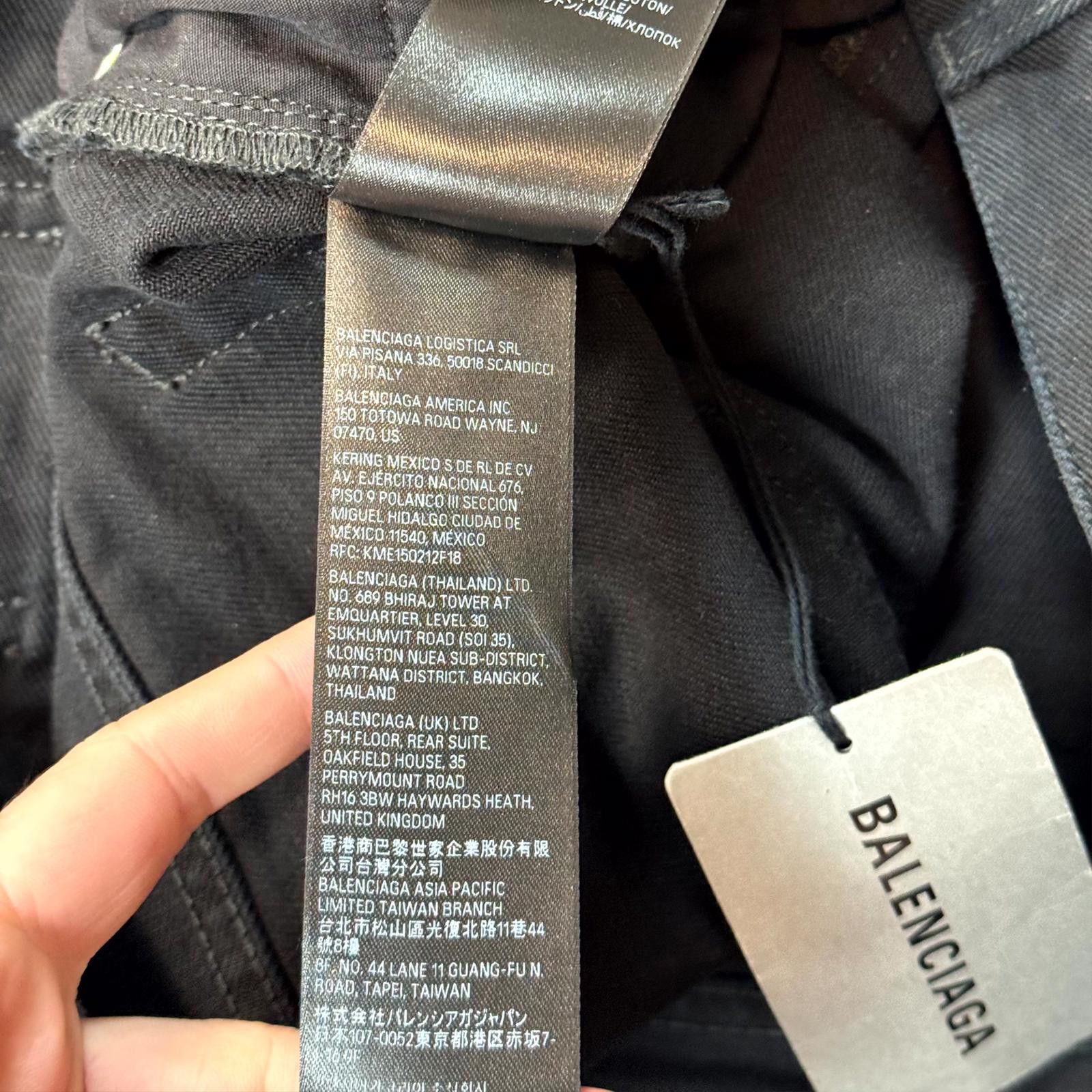 Balenciaga SS23 Balenciaga Black Wide Leg Denim Size US 34 / EU 50 - 5 Thumbnail