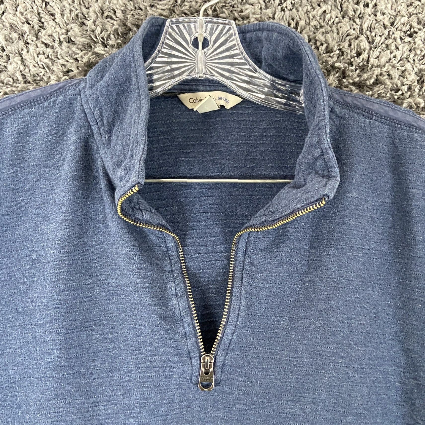 Calvin Klein CALVIN KLEIN JEANS CREW NECK SWEATSHIRT BLUE MEN L LONG SLEEVE Pullover Casual Mens Size L Size US L / EU 52-54 / 3 - 4 Thumbnail