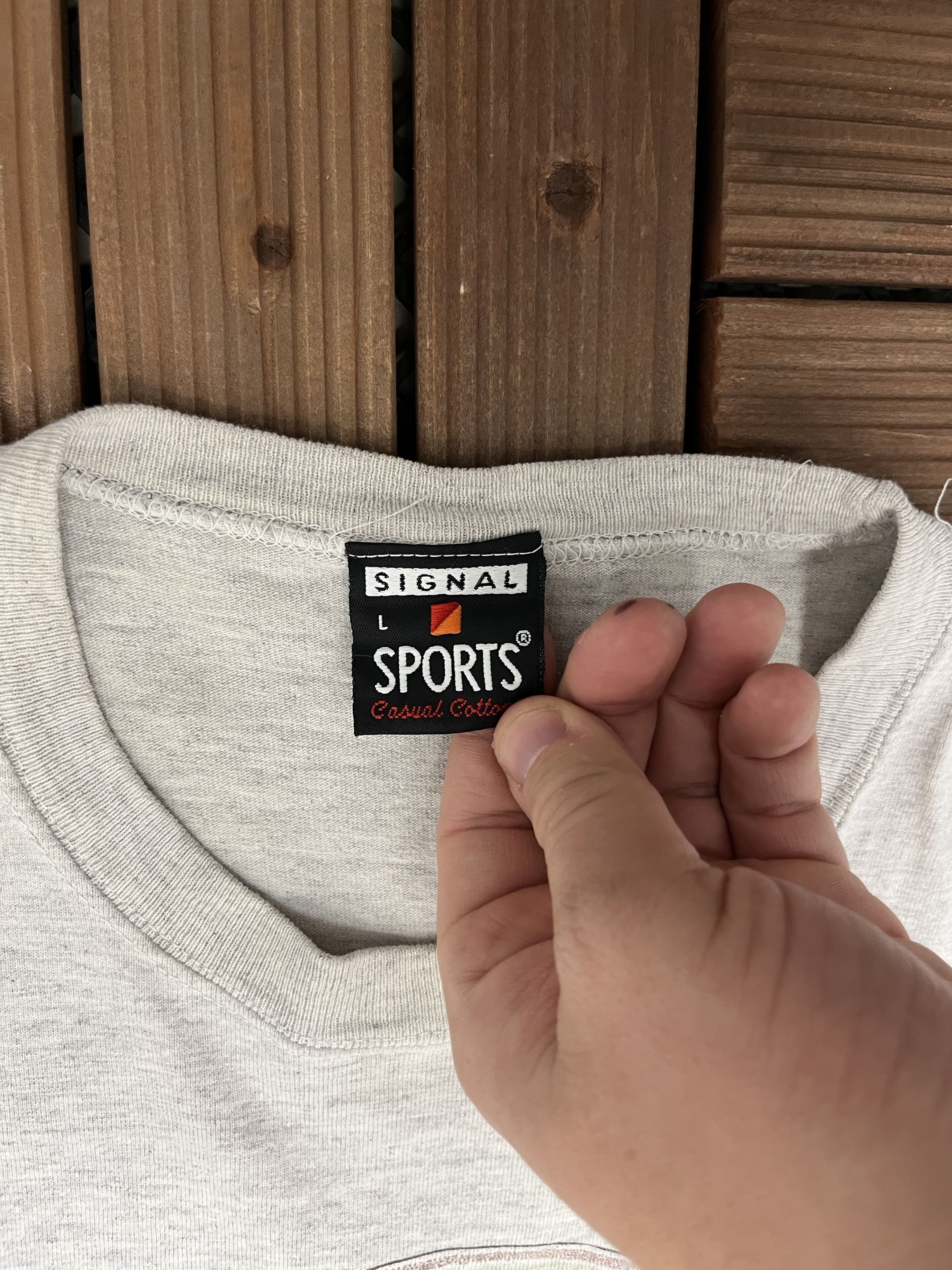 Eddie Bauer × Vintage Eddie Bauer Outdoor Outfitter Vintage Grey T-Shirt Tee Size US L / EU 52-54 / 3 - 5 Thumbnail