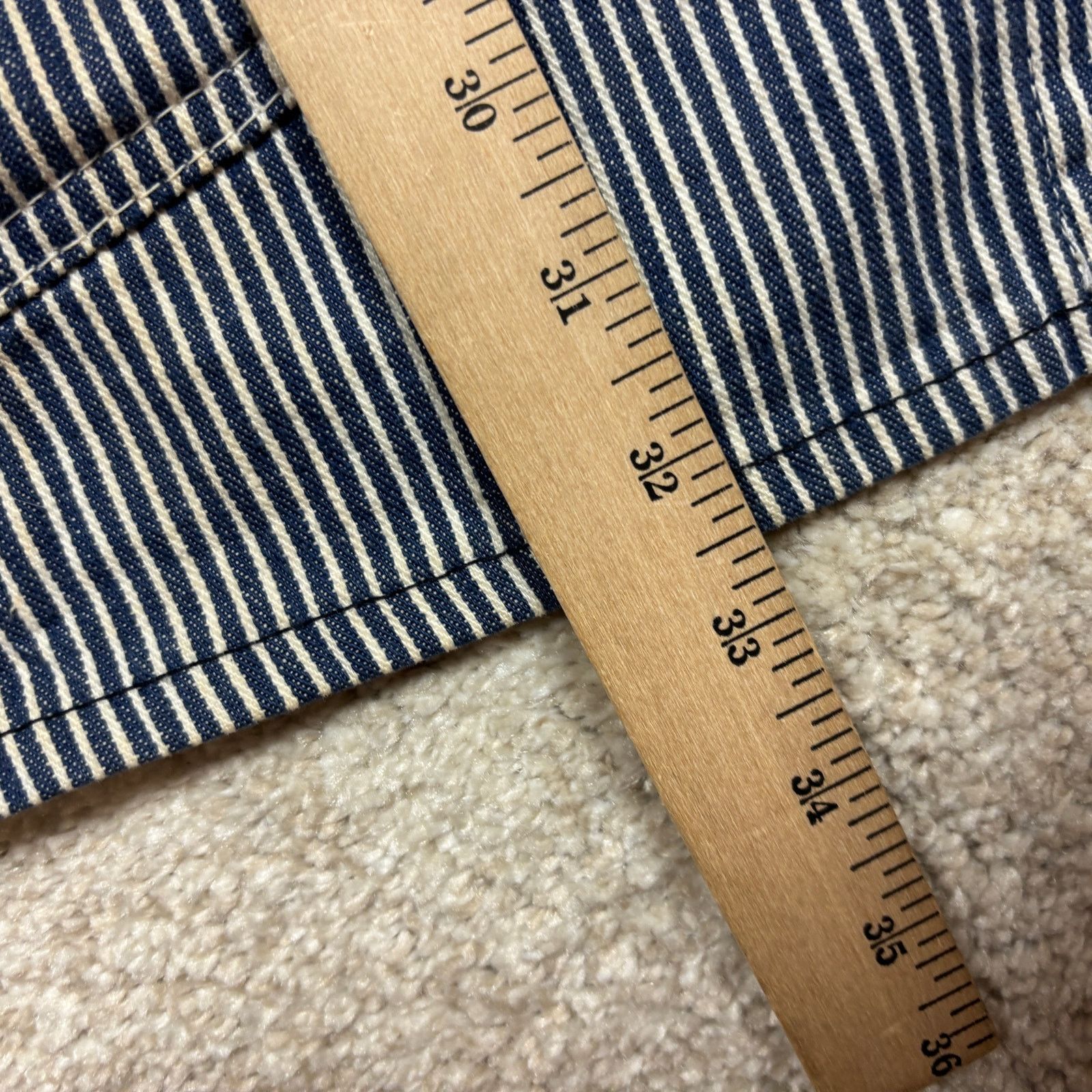 Oshkosh × Vintage Vintage 80s Osh Kosh B'gosh Hickory Stripe Jacket Men's 48 Size US XL / EU 56 / 4 - 8 Thumbnail