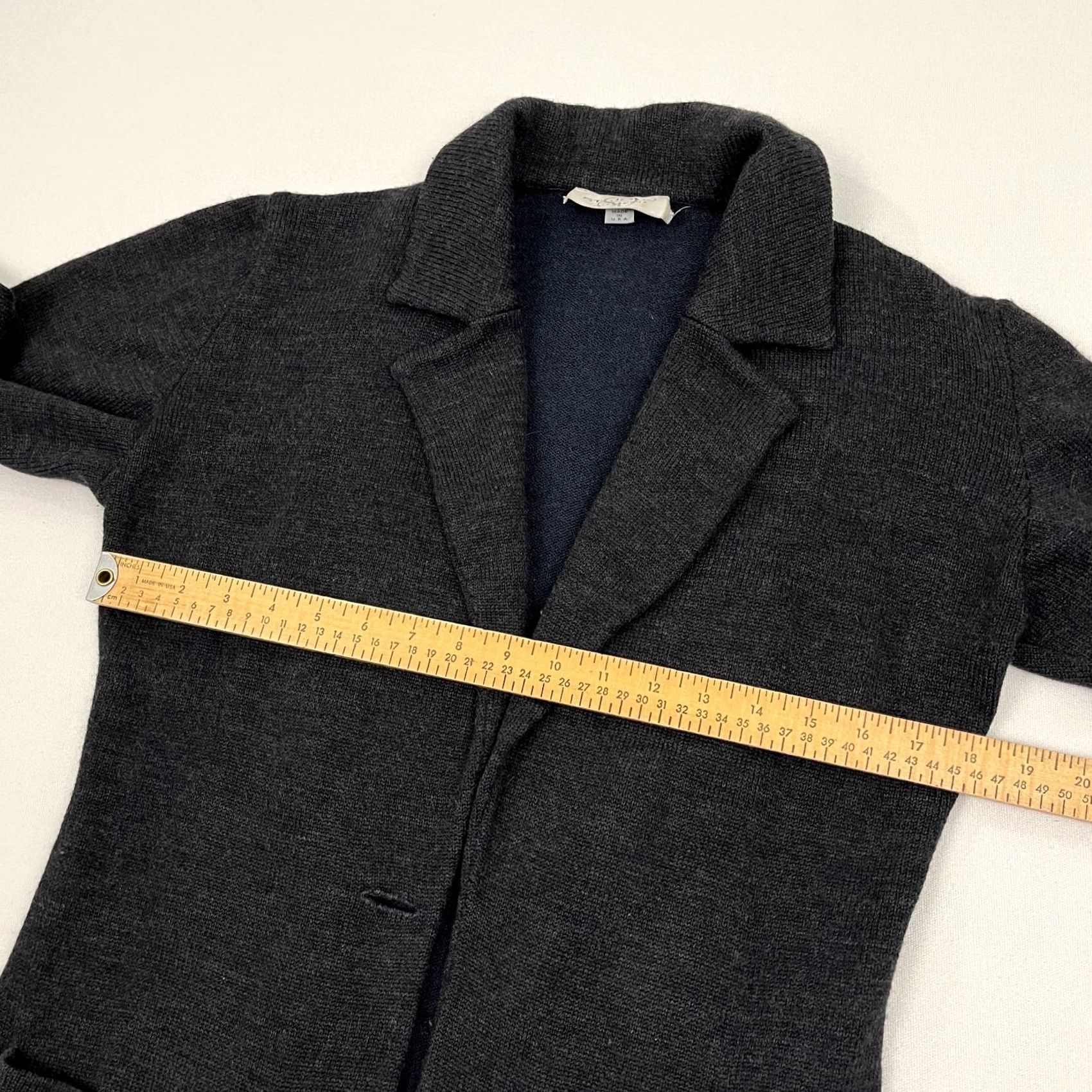 Vintage VINTAGE St John Sportswear Blazer Jacket Womens S Gray Wool 1-Button Academia Luxe Prep Size S / US 4 / IT 40 - 6 Thumbnail