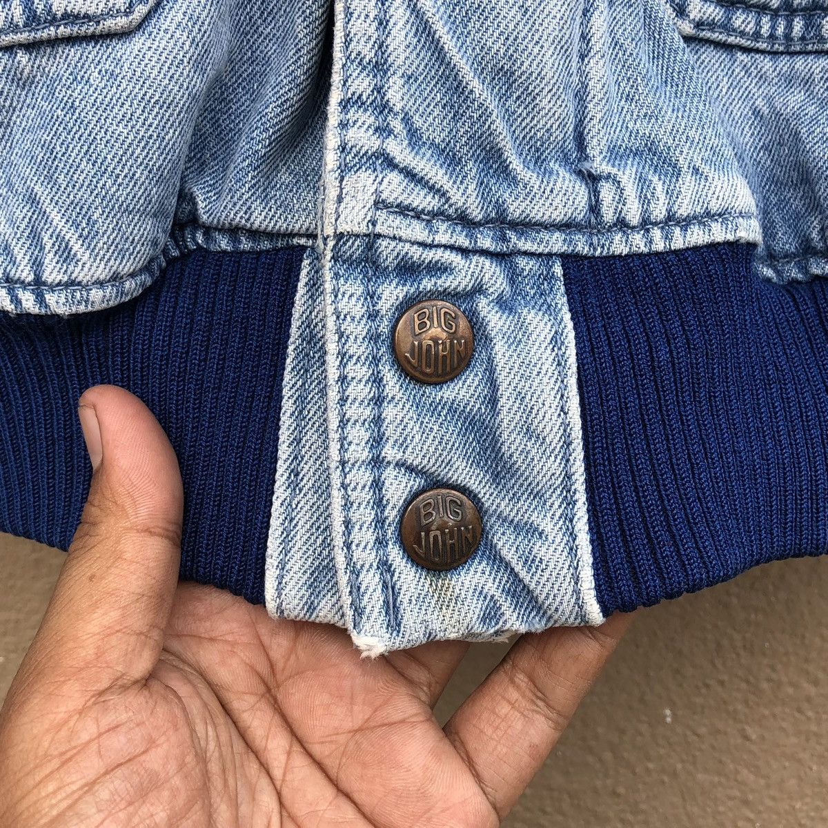 Big John Vintage Big John Oren Tab Distressed Denim Jacket Size US L / EU 52-54 / 3 - 11 Thumbnail