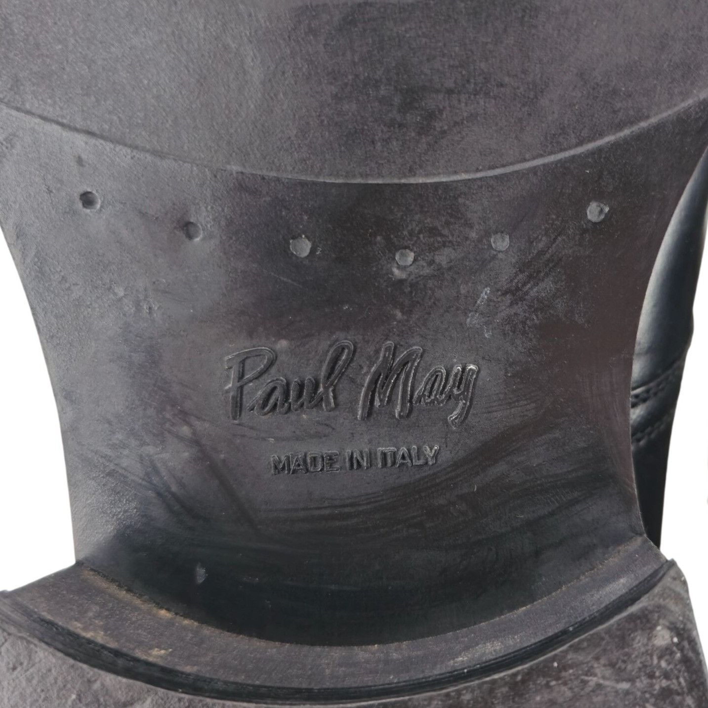 Other Vintage Paul May Italy Black Leather Chukka Ankle Boots Mens Size US 9 / EU 42 - 9 Thumbnail