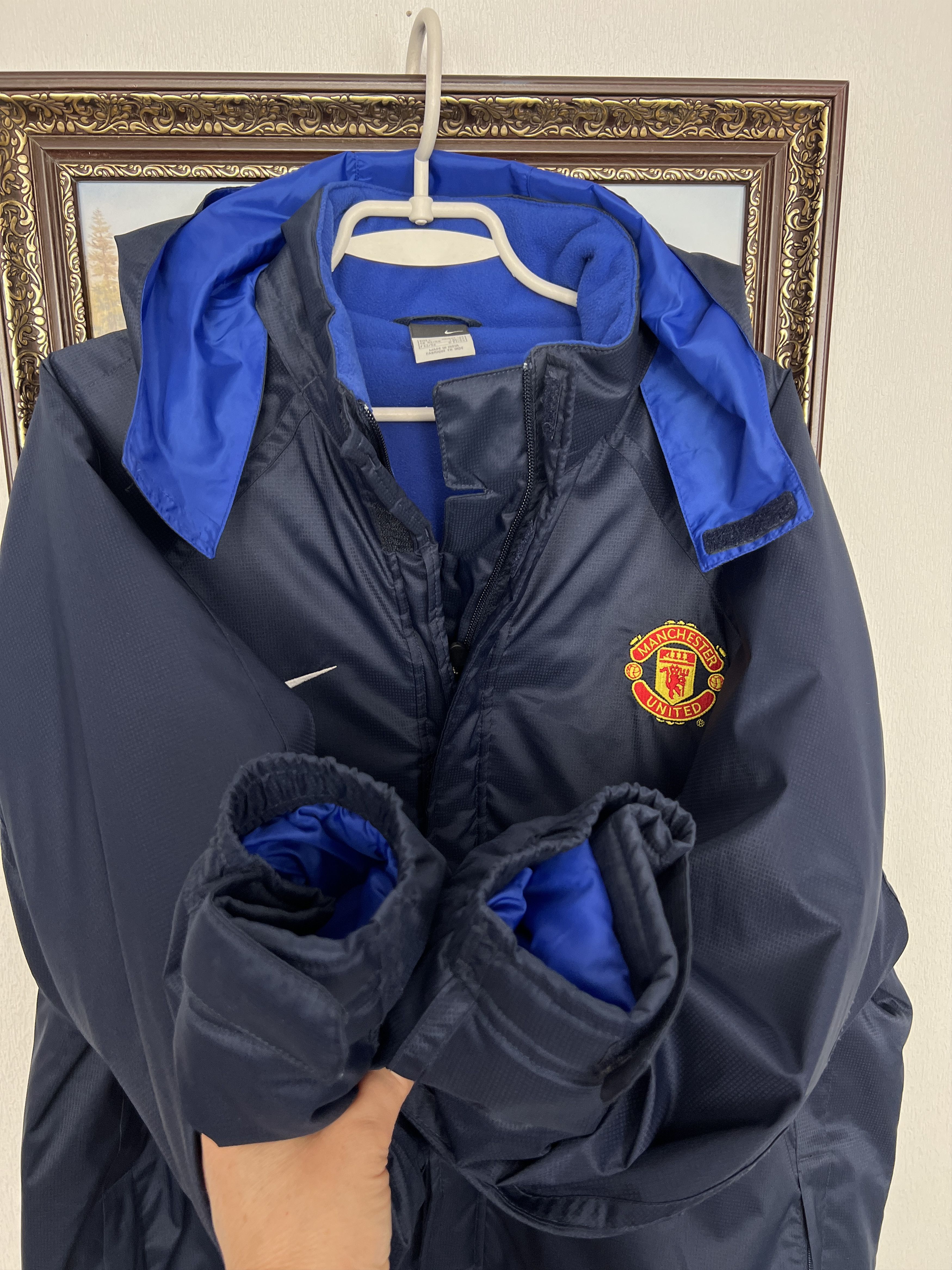 Nike Vintage Nike Manchester United Football Padded Jacket Soccer Size US L / EU 52-54 / 3 - 8 Thumbnail