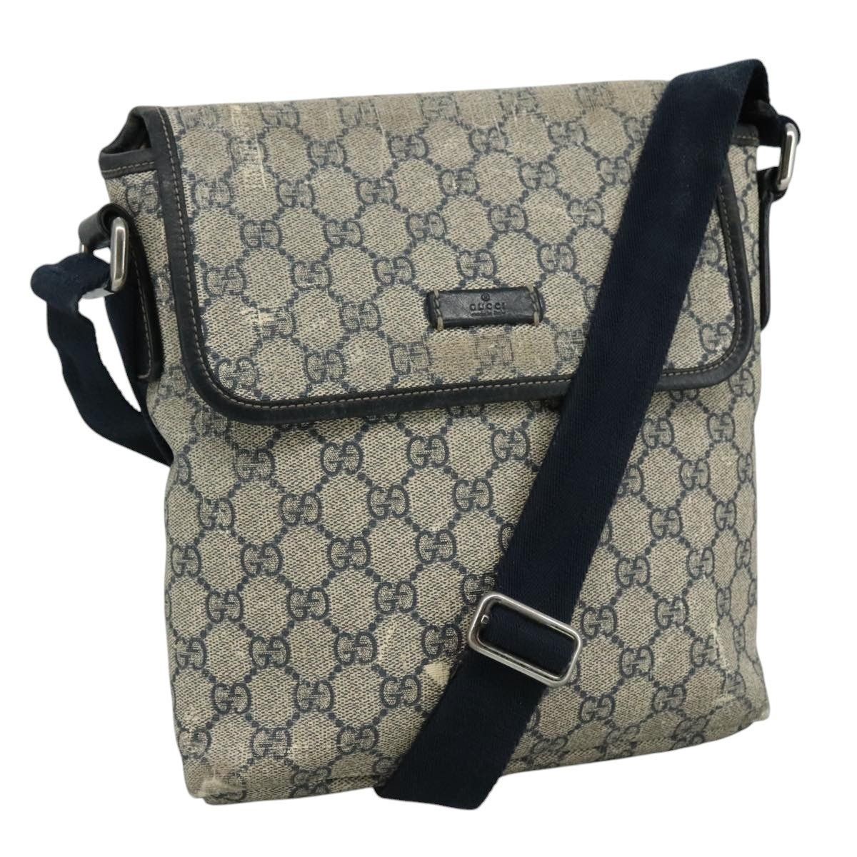 Gucci GUCCI GG Supreme Shoulder Bag Pvc Navy Size ONE SIZE - 1 Thumbnail
