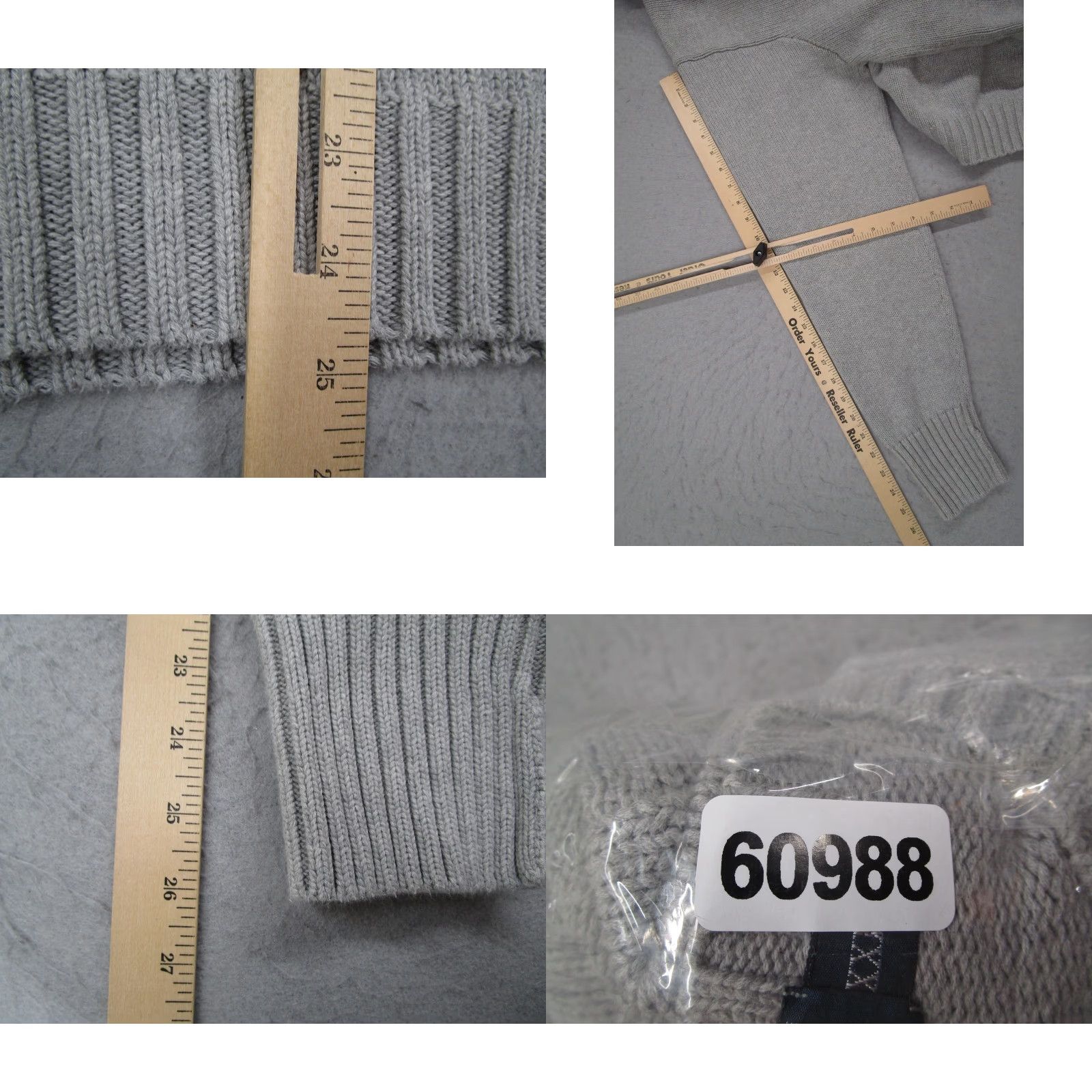 Polo Ralph Lauren Vintage Polo Ralph Lauren Sweater Mens 2XL Gray Cotton Crewneck Knit Pullover Size US XXL / EU 58 / 5 - 8 Thumbnail