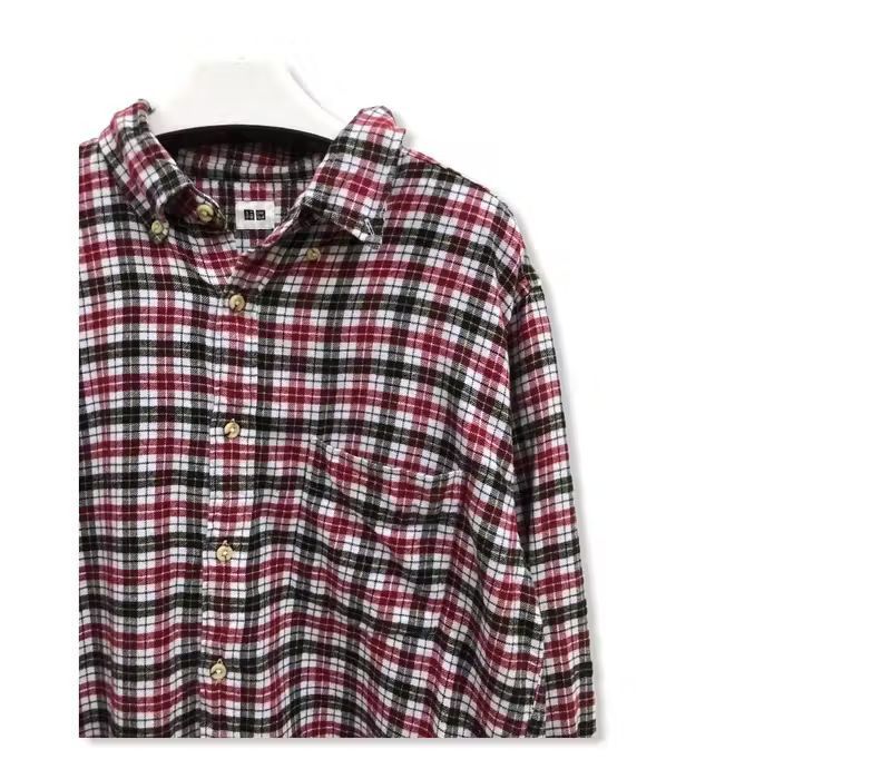 Japanese Brand Japanese Brand Uniqlo Plaid Tartan Flannel Shirt 👕 Size US XL / EU 56 / 4 - 2 Thumbnail