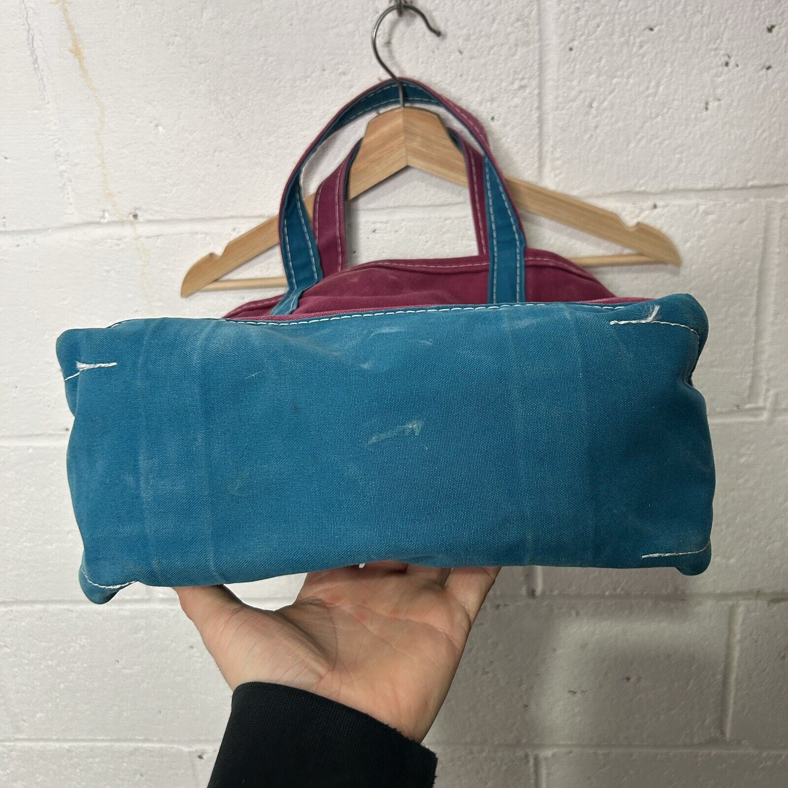 L.L. Bean Vintage L.L. Bean Two-Tone Boat And Tote “Magenta & Teal” Size ONE SIZE - 6 Thumbnail