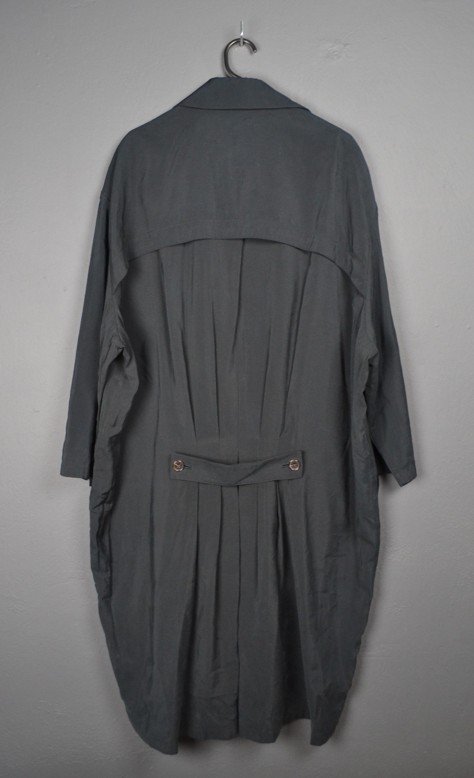 Kai Aakmann Kai Aakmann Korean Designer S size Black Trenchcoat Size S / US 4 / IT 40 - 5 Thumbnail