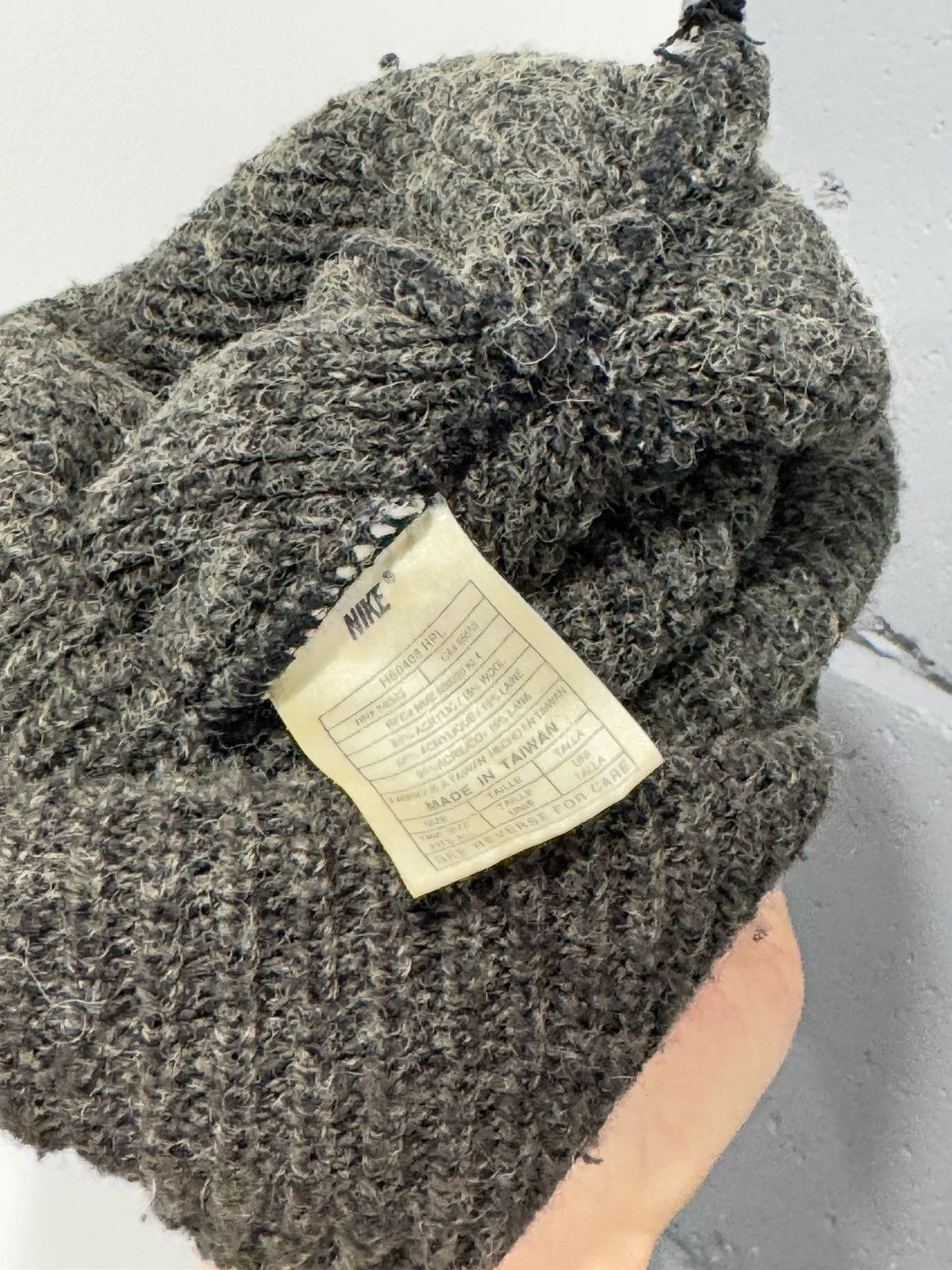 Vintage Vintage 90s wool nike beanie Size ONE SIZE - 3 Thumbnail