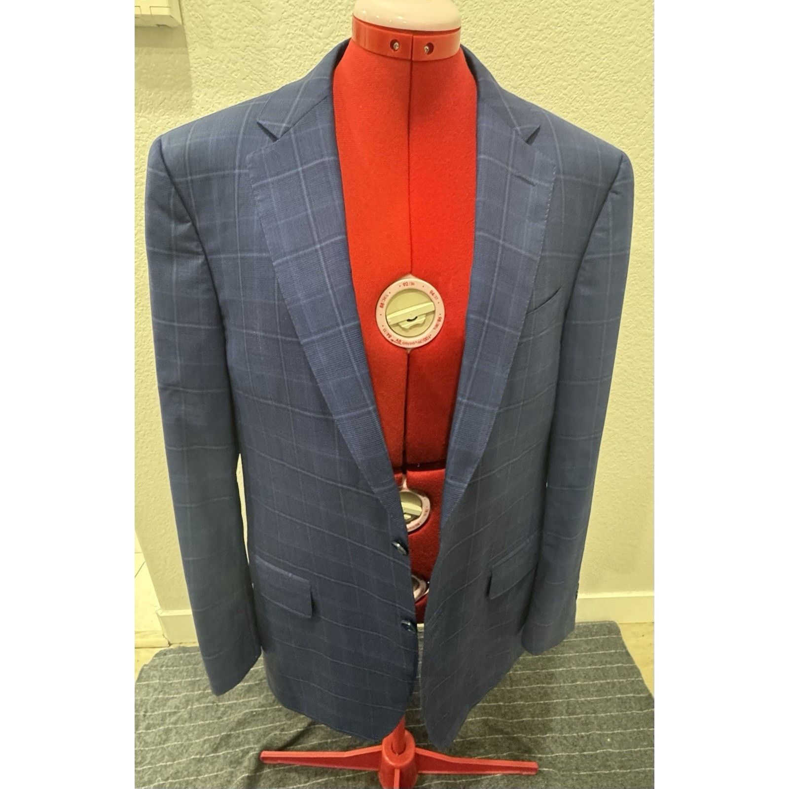 Canali Canali Blazer Jacket Men’s 44R(us) 54R Wool Blue Stripped Size 44R - 1 Thumbnail