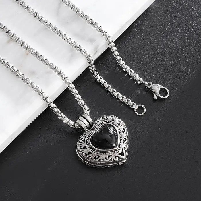 Jewelry Retro Simple Black Stone Necklaces Size ONE SIZE - 4 Thumbnail