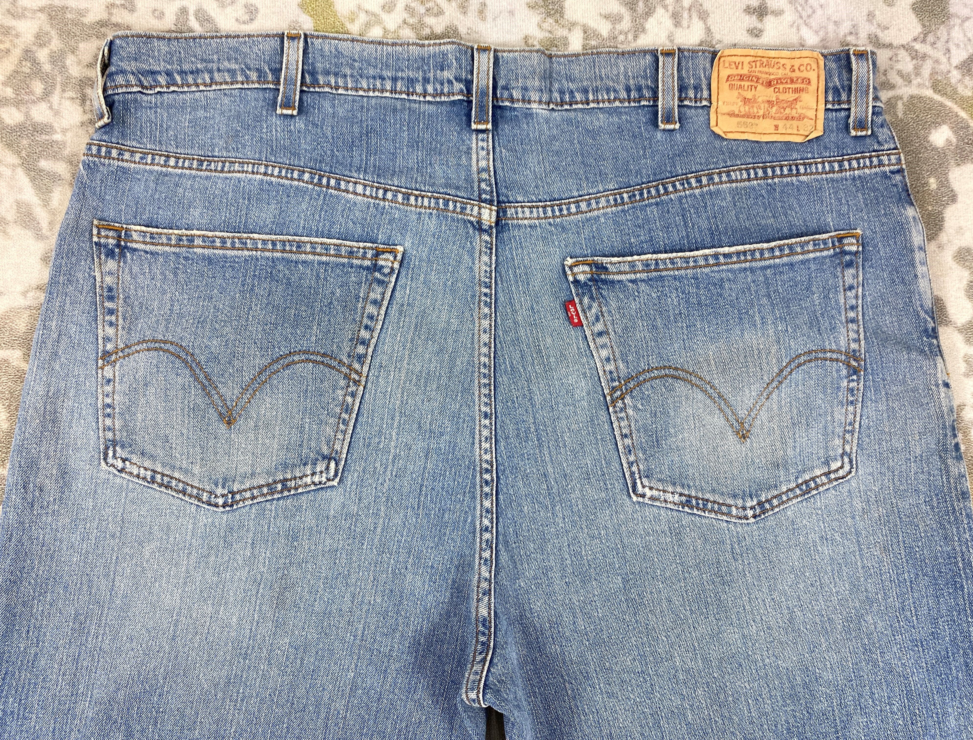 Levi's Vintage Levi's 559 Relaxed Distressed Denim 42x32 -JN707 Size US 42 / EU 58 - 4 Thumbnail