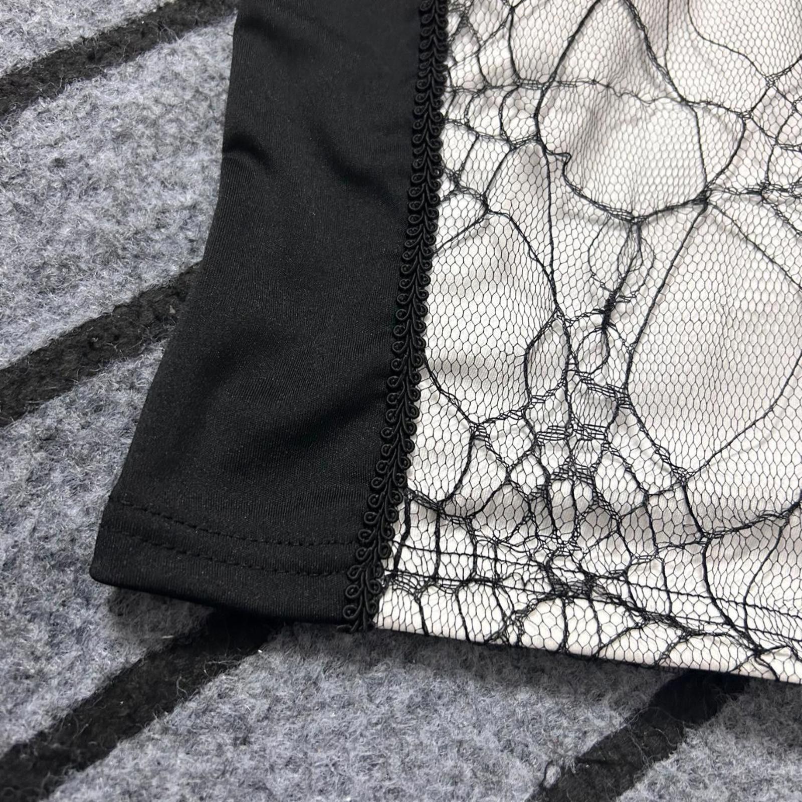Other Spider Web Corset Tank Top White Corset Style Shirt 🕸️🕷️ Size S / US 4 / IT 40 - 4 Thumbnail
