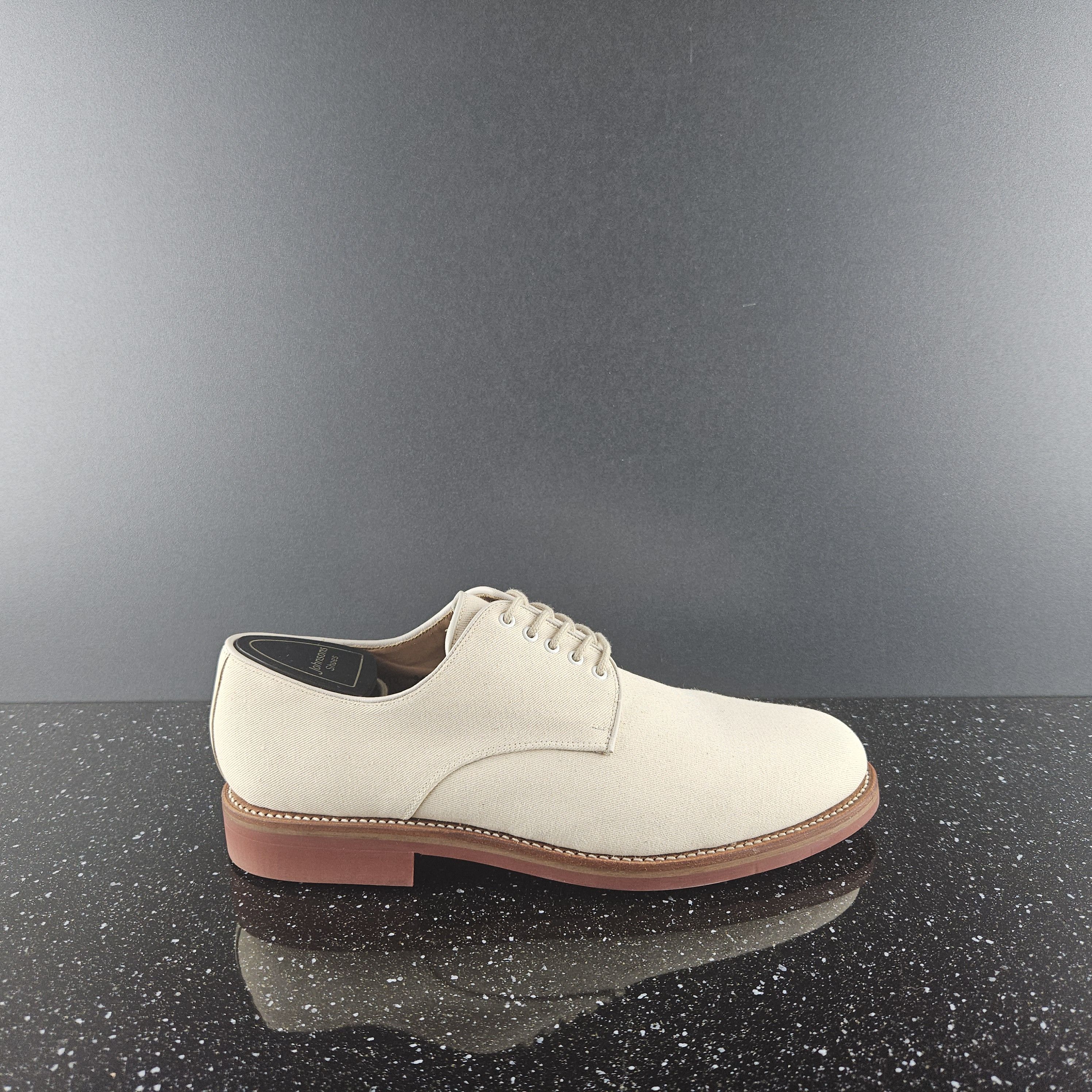 Vintage Grenson shoes beige canvas Sz 9 F