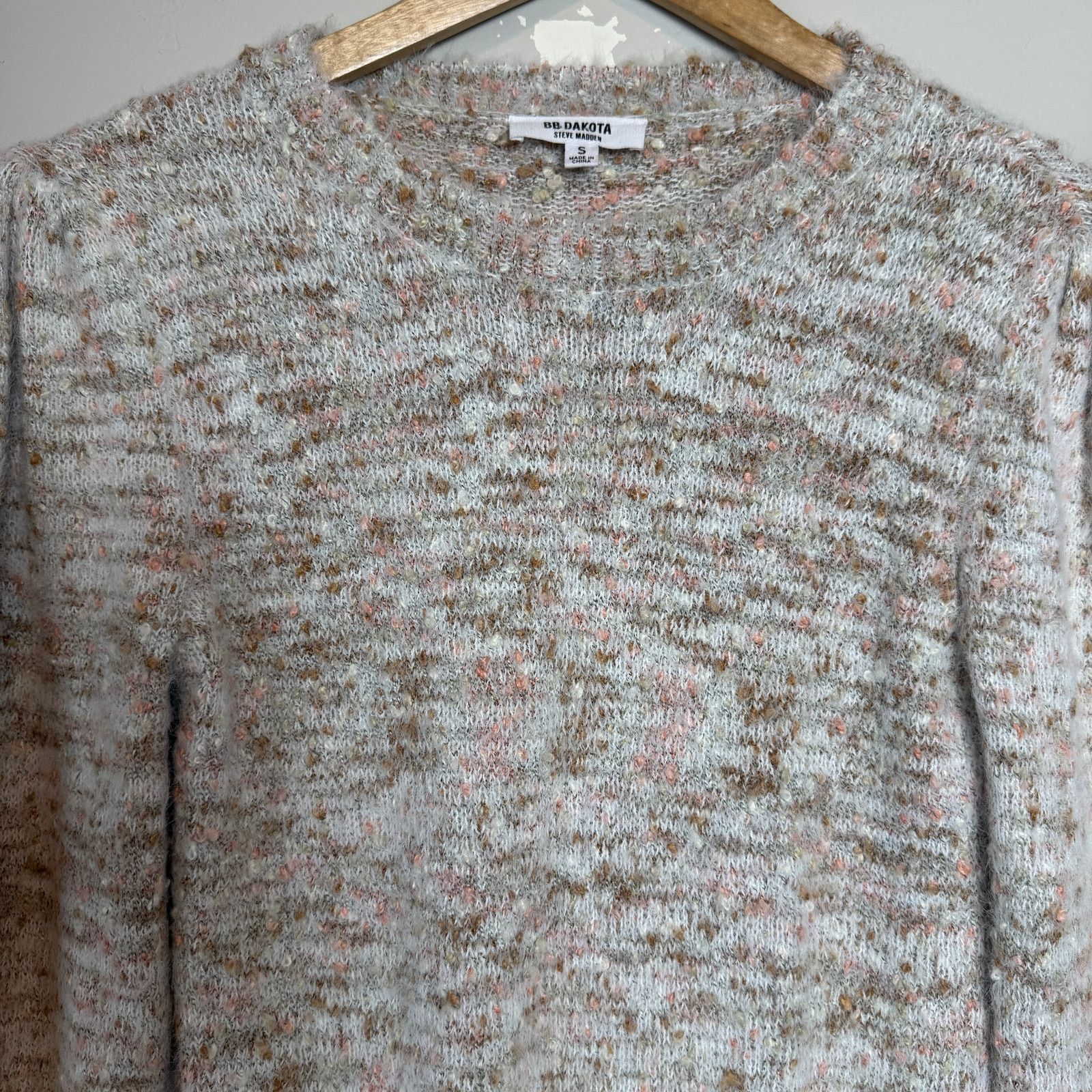 BB Dakota × Other BB Dakota Steve Madden Marled Knit Grey Sweater Size S Size S / US 4 / IT 40 - 2 Thumbnail