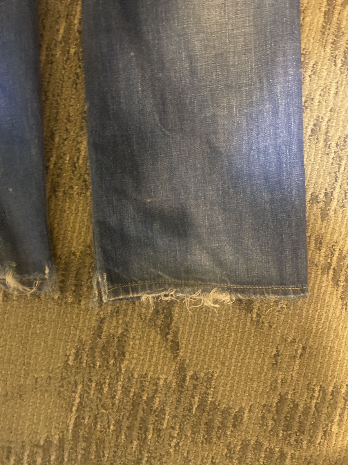 Vintage vintage dark blue denim Size US 35 - 2 Thumbnail