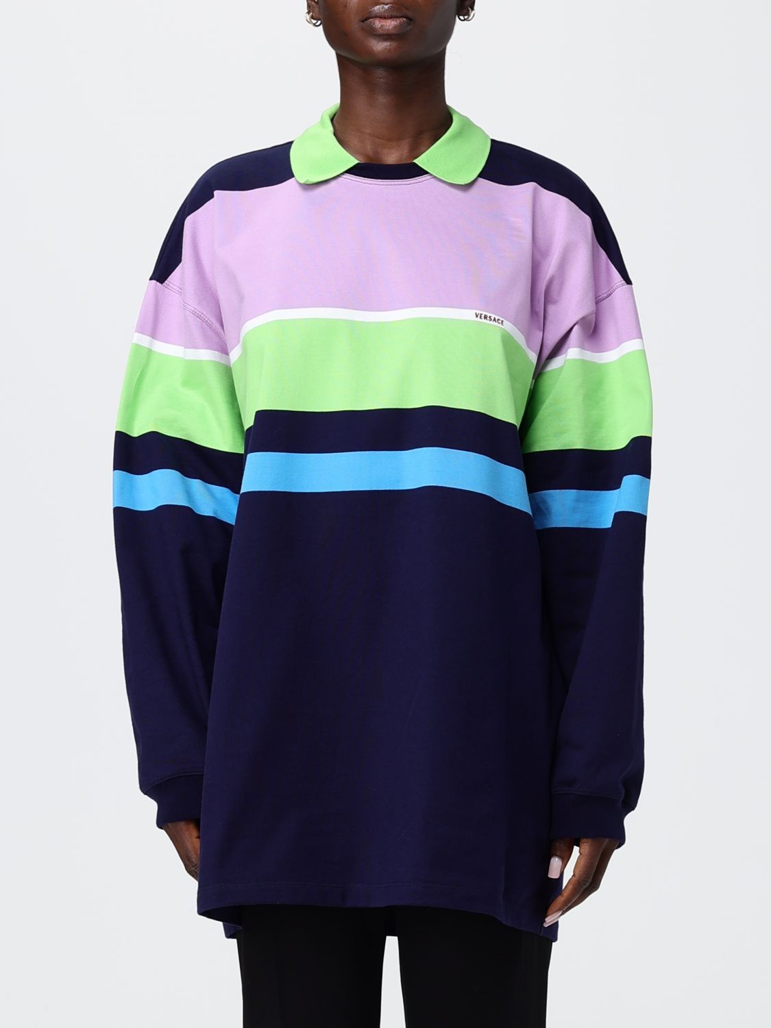 Versace Versace Polo Shirt Woman Multicolor Size S / US 4 / IT 40 - 1 Thumbnail