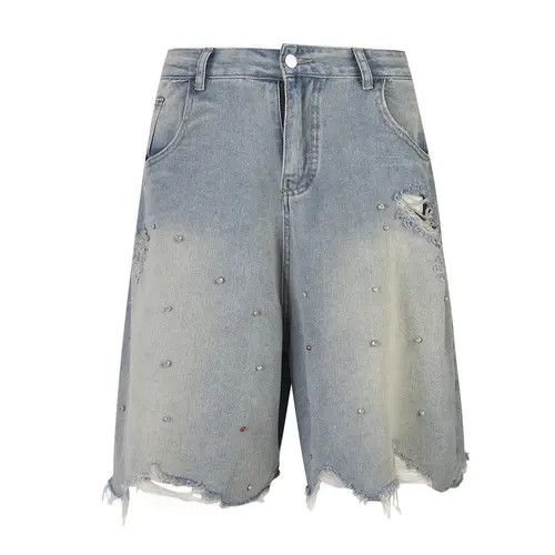 Japanese Brand × Jean Hot Drilling Holes Burr Jorts Size US 32 / EU 48 - 3 Thumbnail