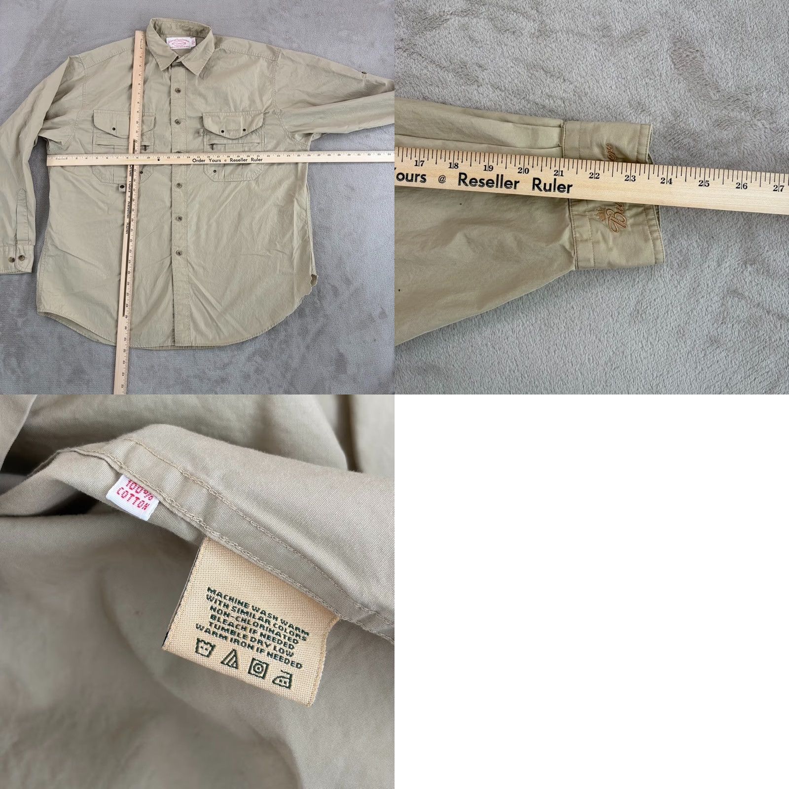 Filson VINTAGE Filson Button-Up Shirt Men XL Beige Cotton Outdoor Vented Pockets 656 Budweiser Fly Fishing Classic Long Sleeve Button-Down Size US XL / EU 56 / 4 - 8 Thumbnail