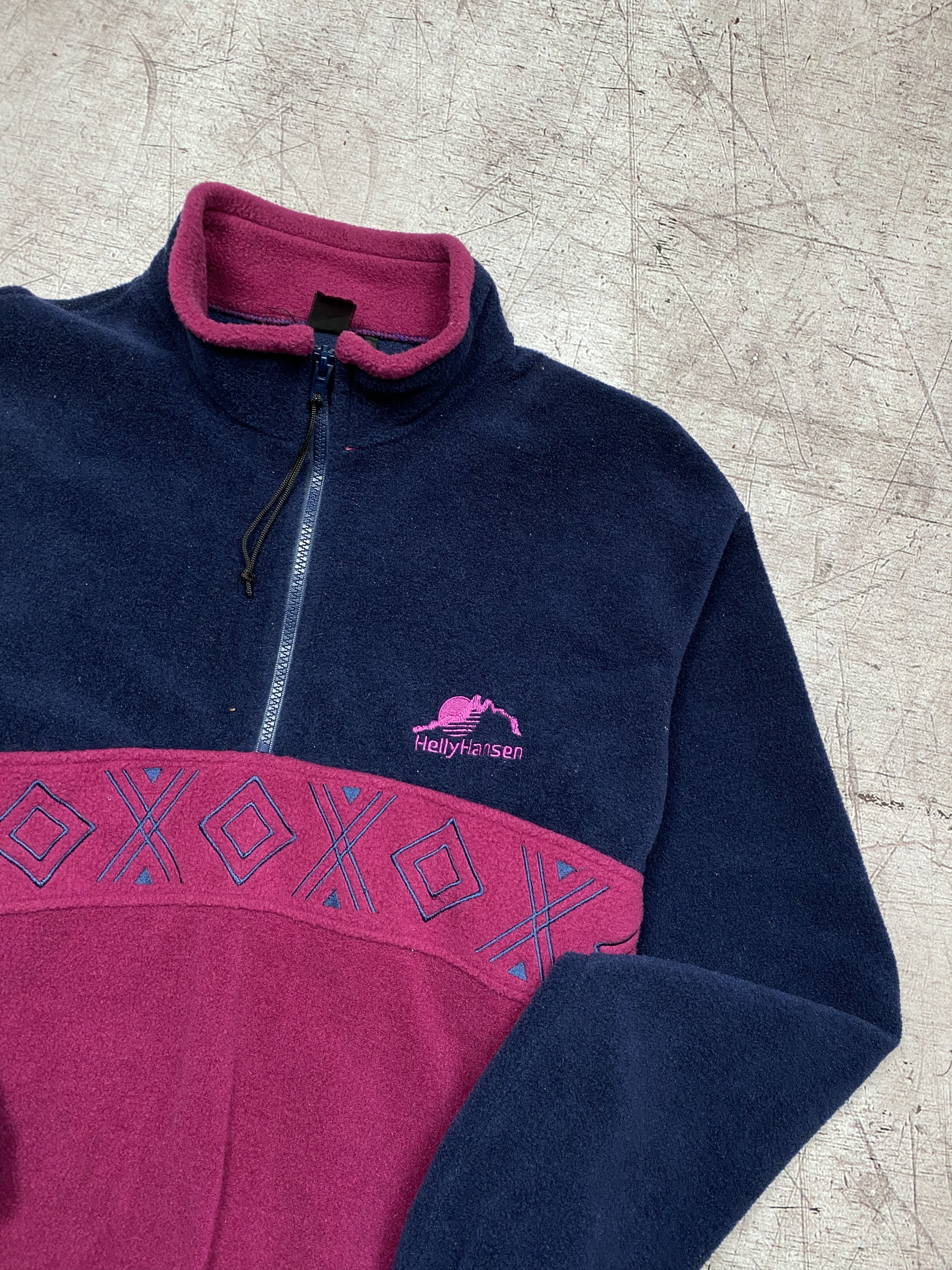 Helly Hansen × Vintage Helly Hansen 90s Vintage 1\4 Zip Fleece Hoodie Jacket Size US M / EU 48-50 / 2 - 2 Thumbnail