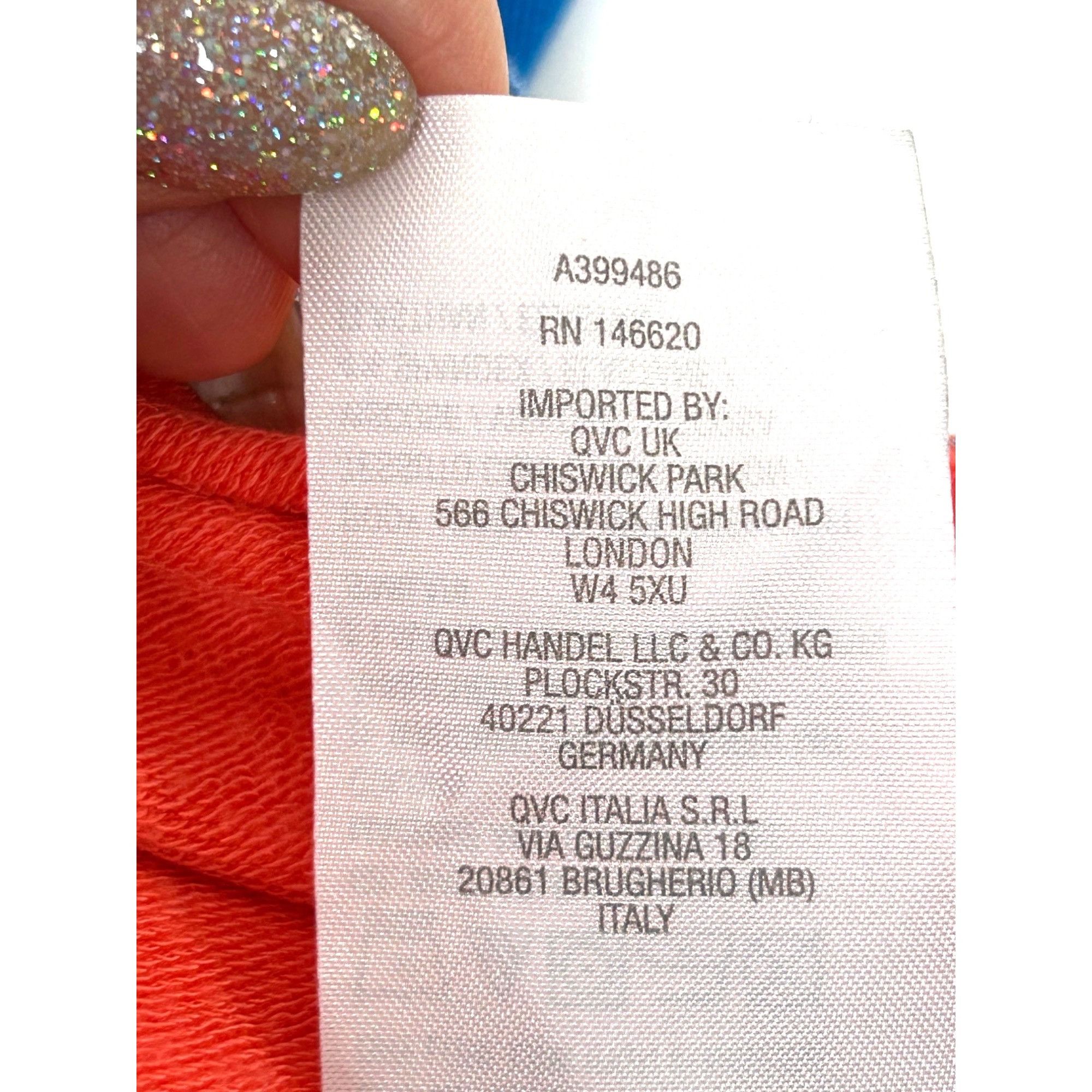 Other Attitudes by Renee Beach Dress XL Coral/ Blue Knit Maxi Slee Size XL / US 12-14 / IT 48-50 - 7 Thumbnail