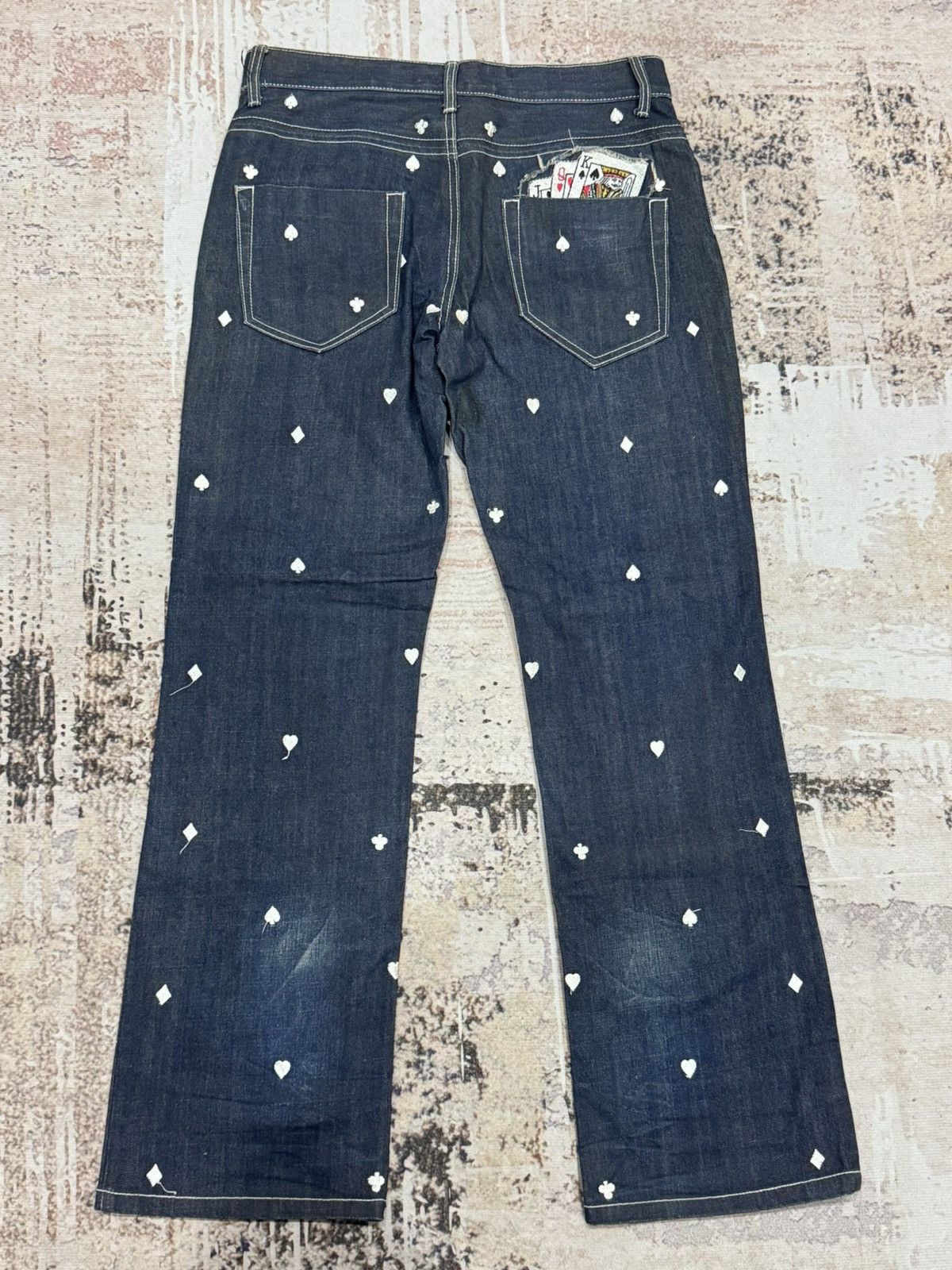 If Six Was Nine JOISM - full mini envroieded jeans Size US 35 - 19 Thumbnail