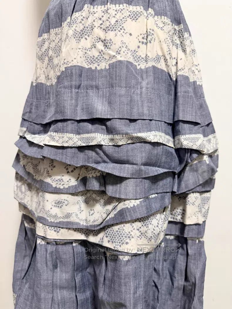 Comme des Garcons Comme Des Garcons size F Blue Layered Skirt Size 31" - 5 Thumbnail