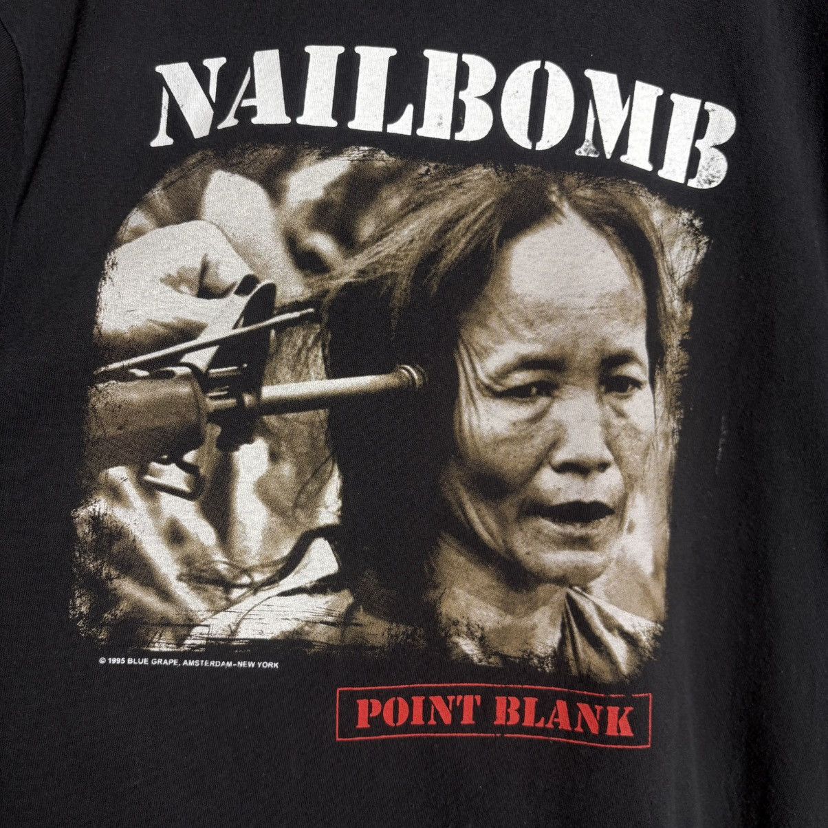 Band Tees Vintage 90s Nailbomb Point Blank T-Shirt Band Tee Size US XL / EU 56 / 4 - 3 Thumbnail