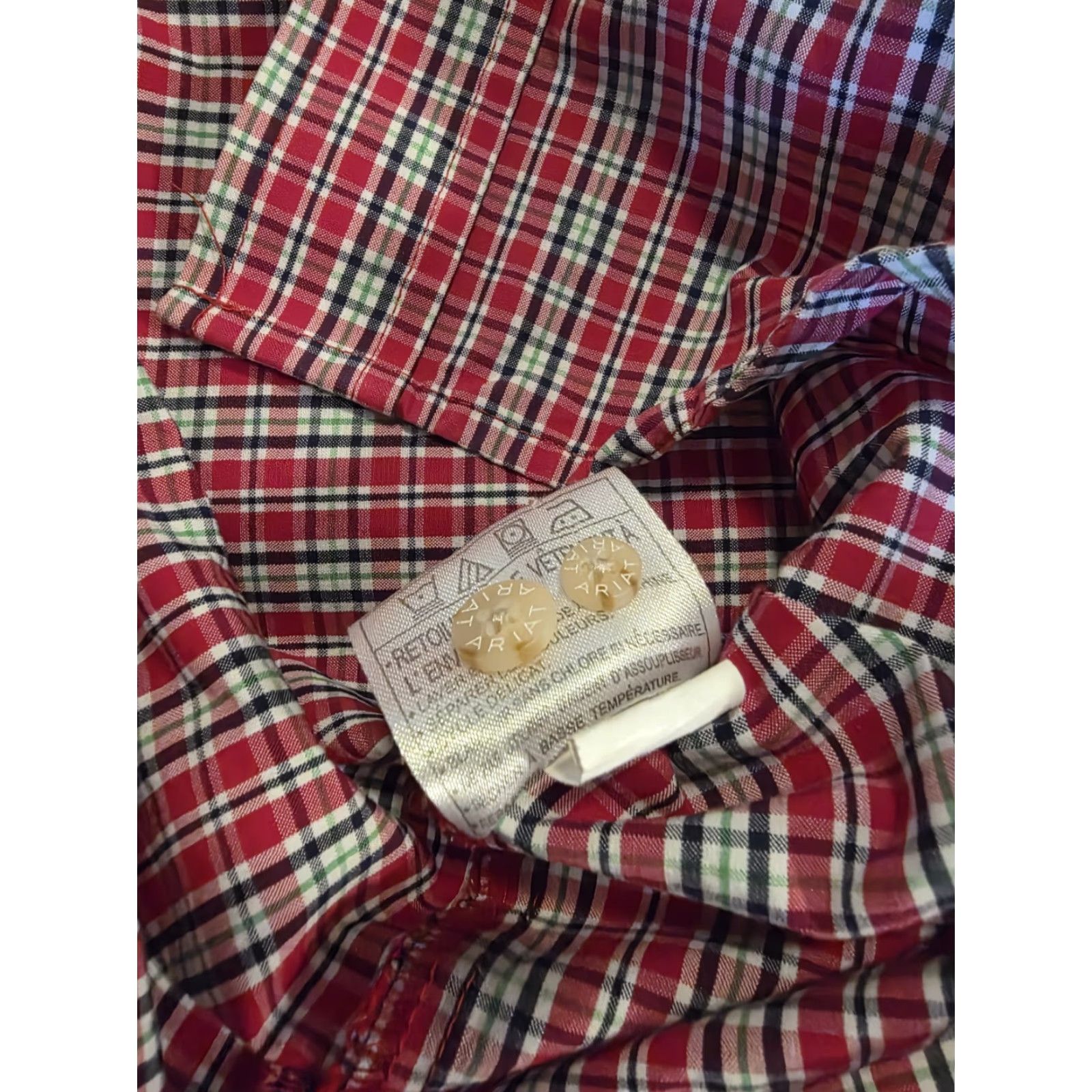 Ariat Ariat Pro Series Short Sleeve Button Down Pocket Shirt Red Plaid Men's M Size US M / EU 48-50 / 2 - 7 Thumbnail