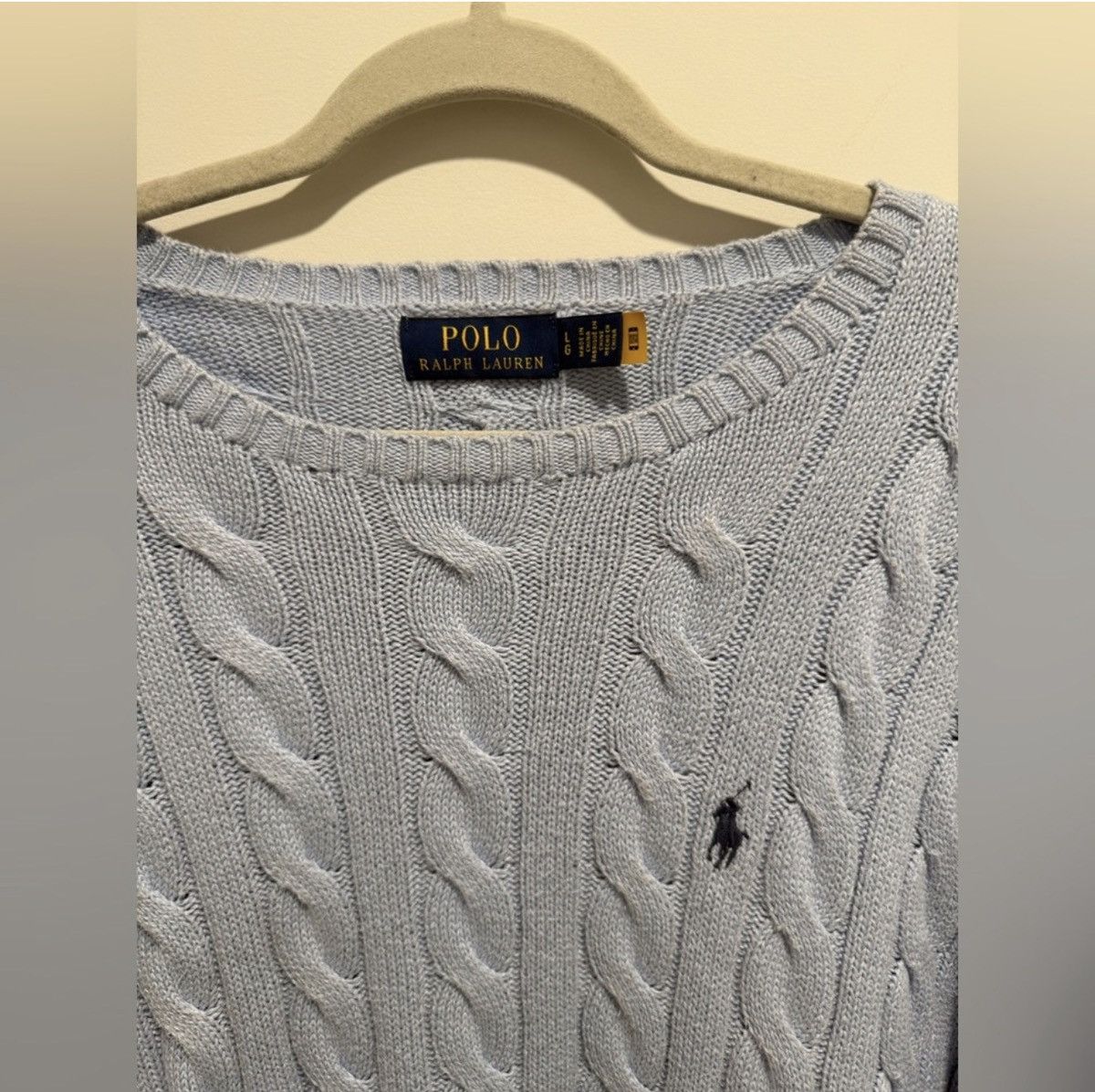 Polo Ralph Lauren Polo Ralph Lauren Cableknit Sweater Size US L / EU 52-54 / 3 - 2 Thumbnail