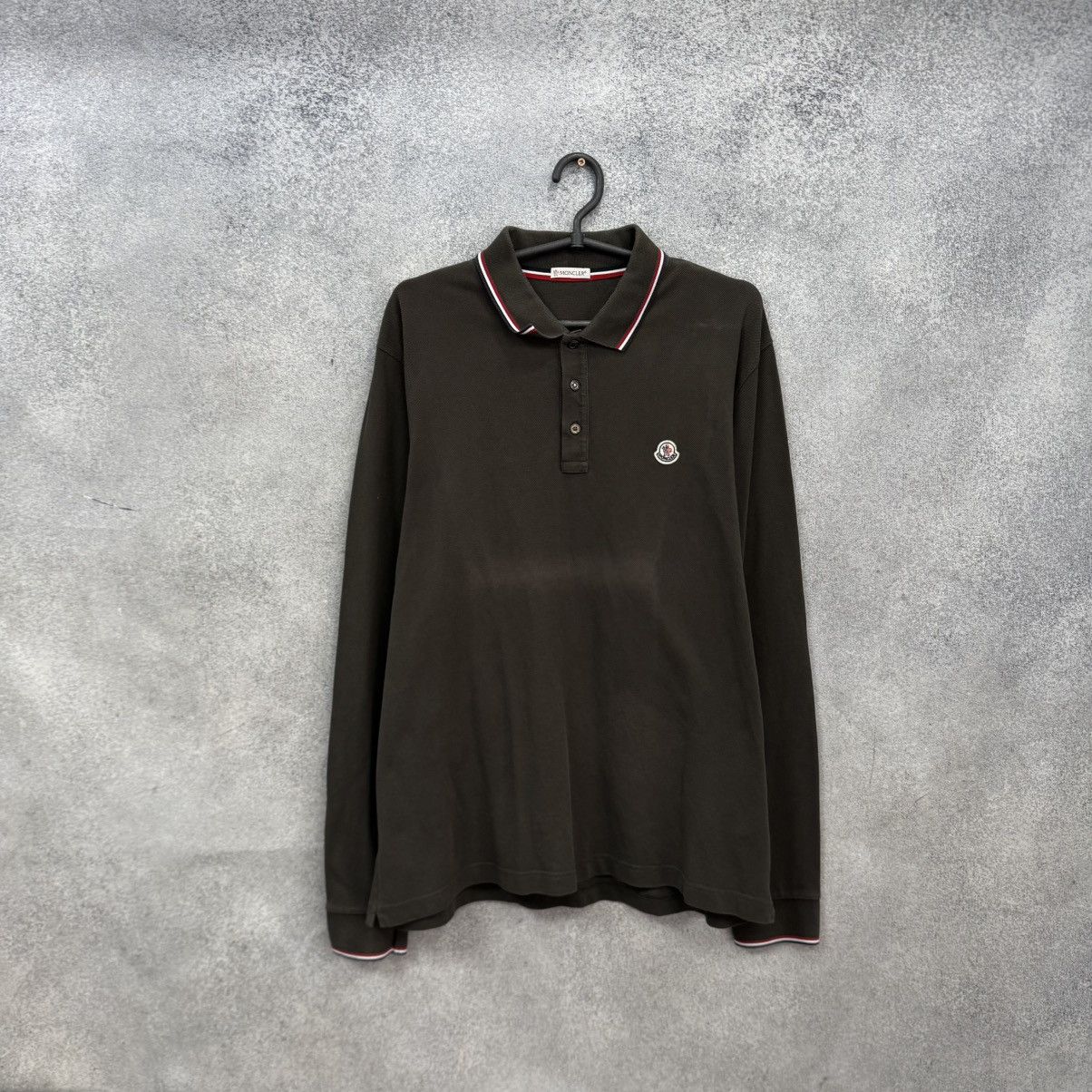 Moncler Moncler Long Sleeve Polo Shirt Size US XXL / EU 58 / 5 - 1 Thumbnail
