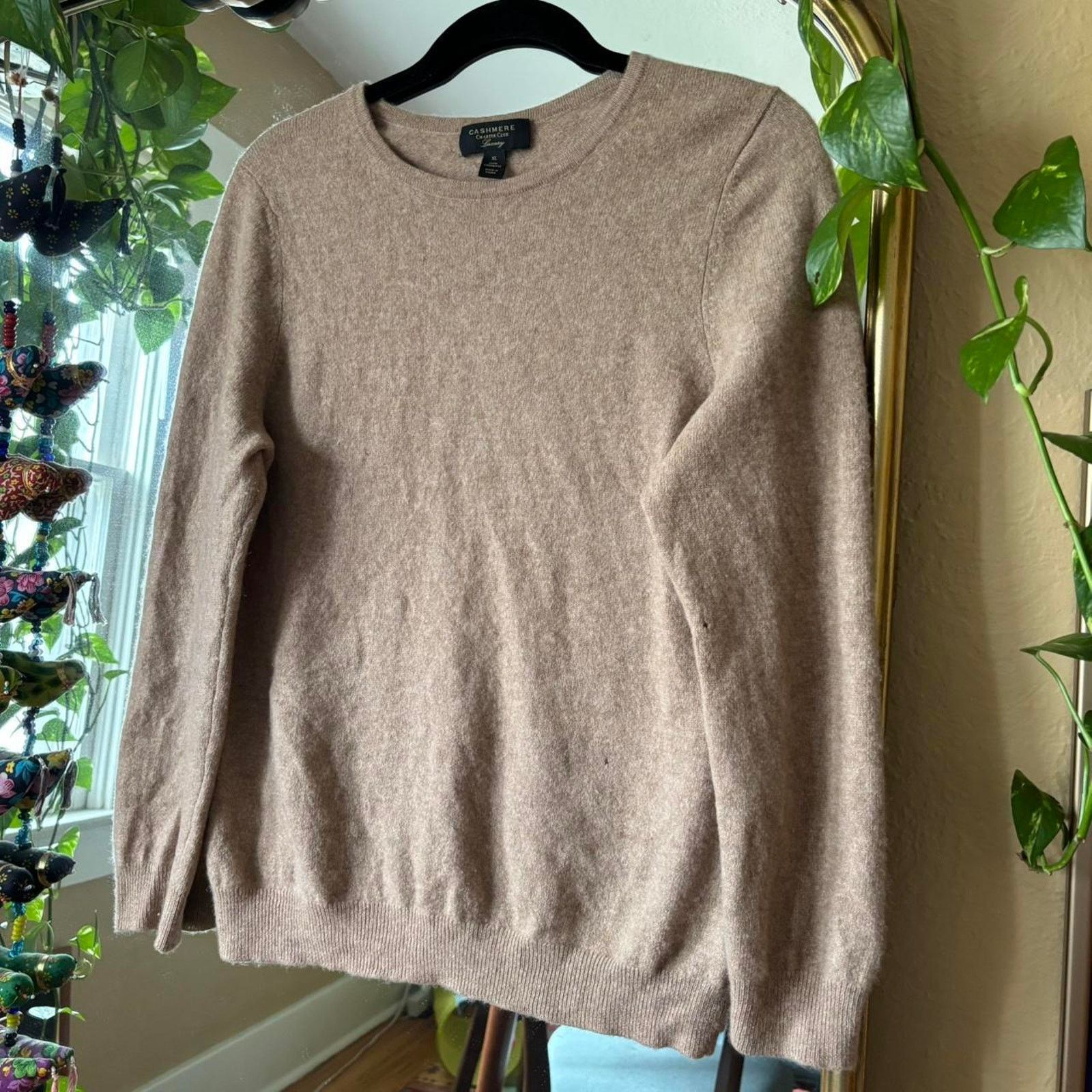 Other Cashmere Charter Club Luxury Camel Crew Neck Sweater Small Size S / US 4 / IT 40 - 2 Thumbnail