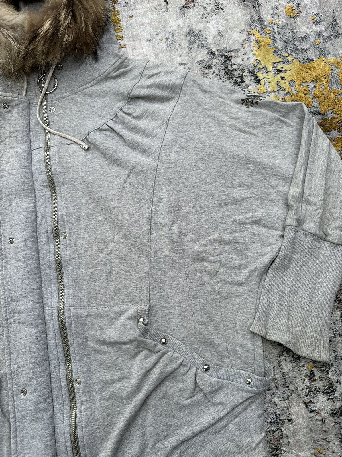 20471120 Y2K TRIBAL STUDDED FUR ZIP HOODIE IFSIXWASNINE LGB STYLE Size US XXL / EU 58 / 5 - 6 Thumbnail
