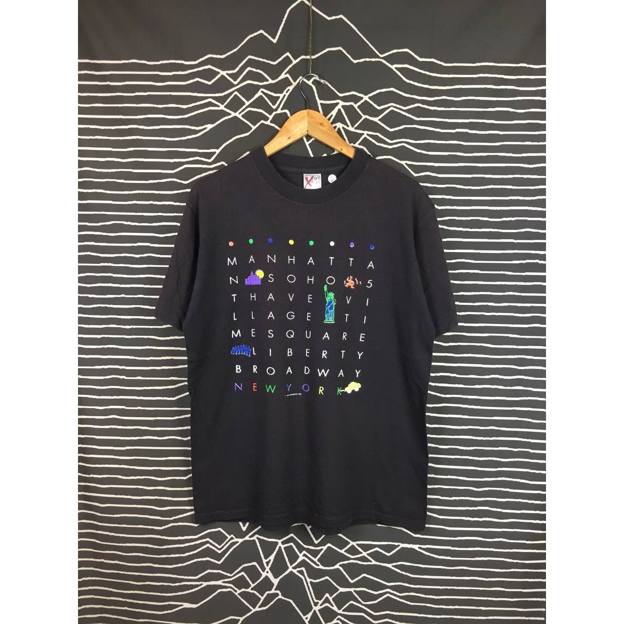 Vintage Vtg 90s Manhattan New York Graphic Art Single Stitch Tee Size US L / EU 52-54 / 3 - 2 Thumbnail