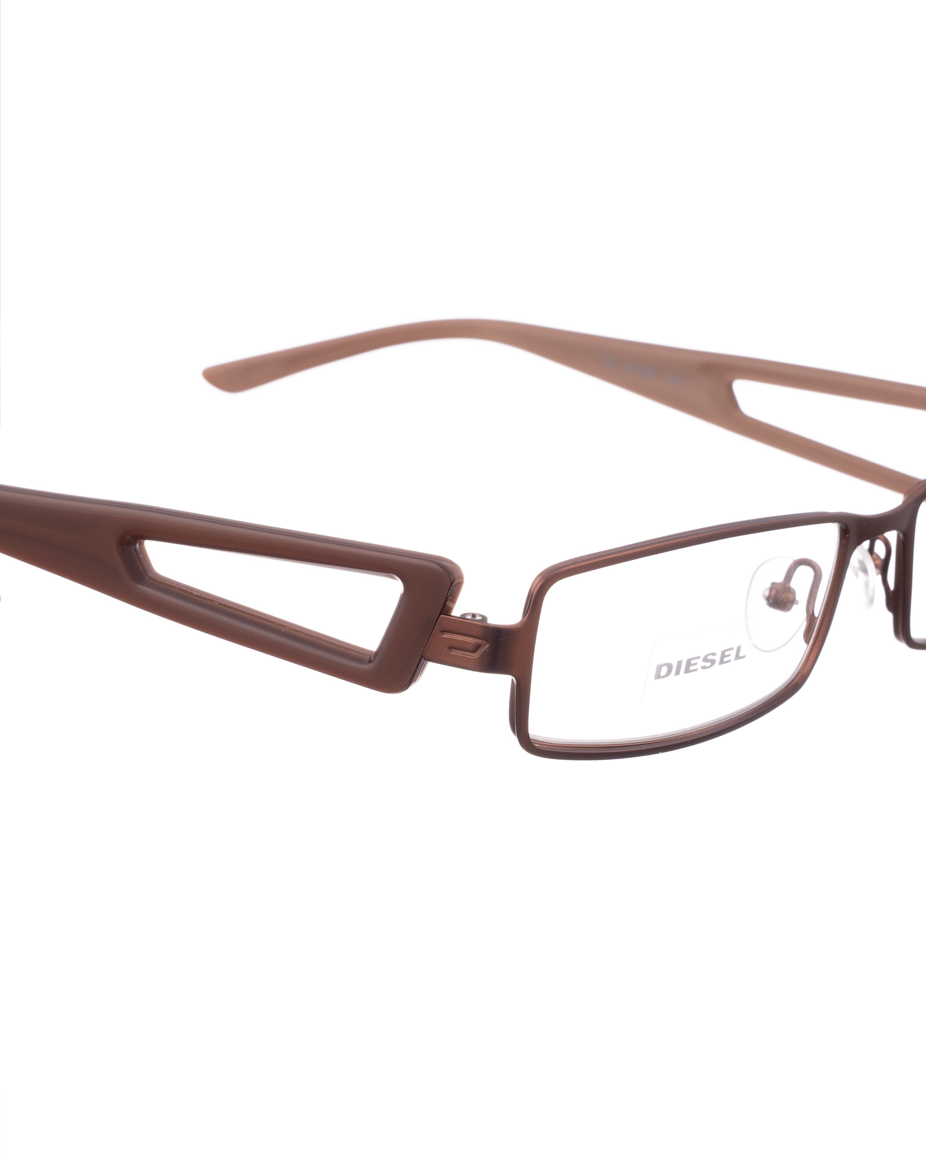 Diesel Diesel 00s Brown Metallic Glasses with Temples with Cut Outs Size ONE SIZE - 2 Thumbnail