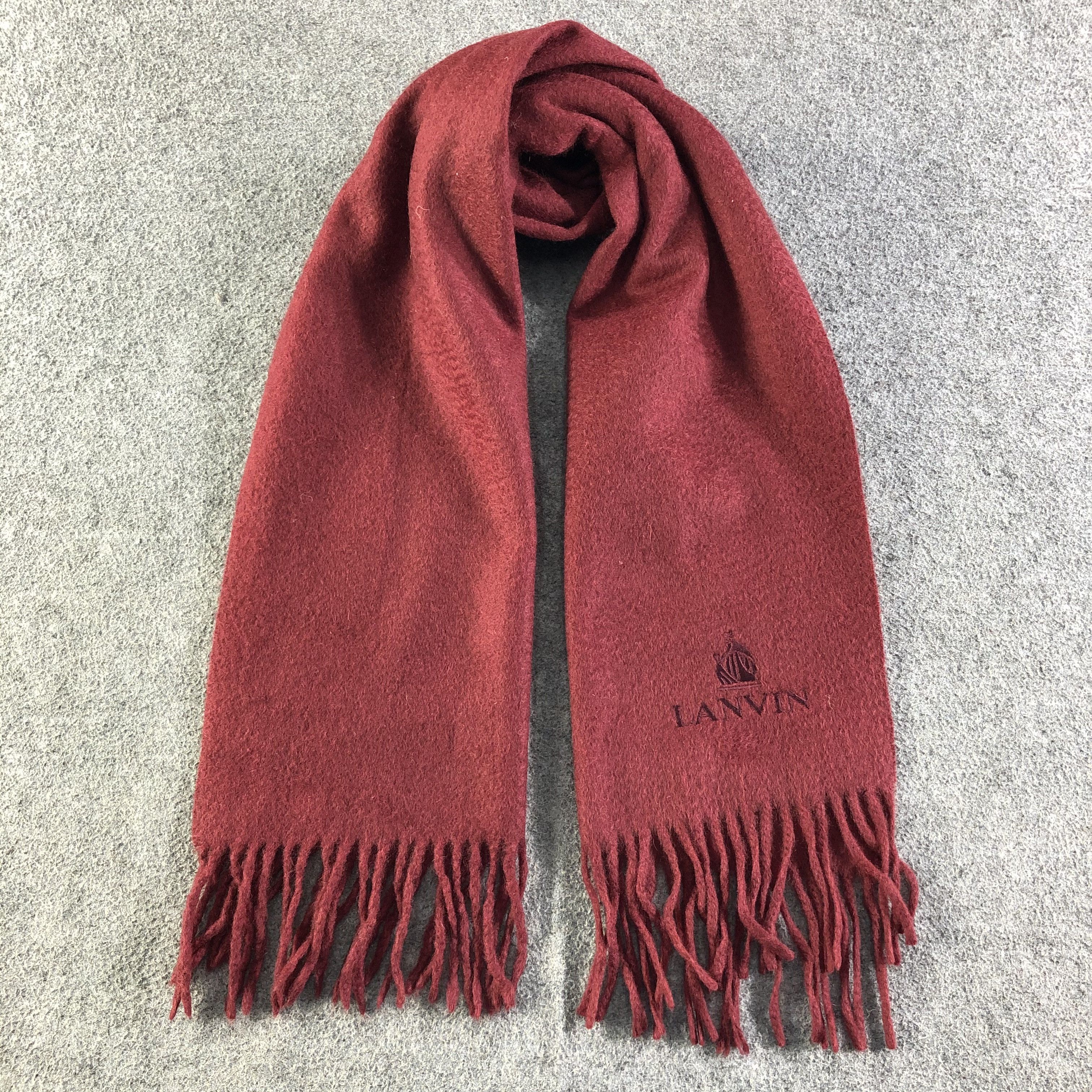 Lanvin Lanvin Cashmere Scarf / Muffler / Neckwear P339 Size ONE SIZE - 1 Thumbnail