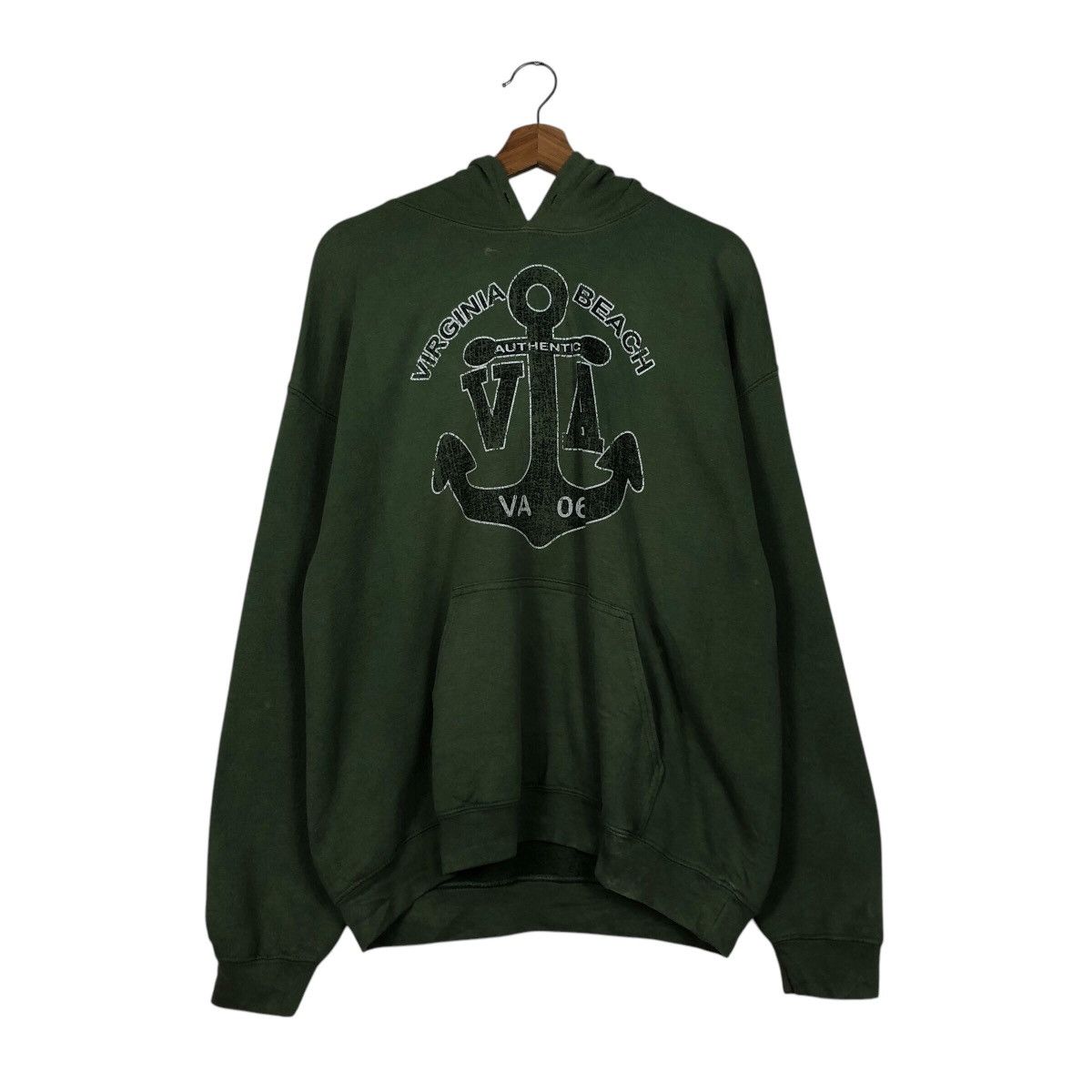 Japanese Brand 📌Vintage Hoodie Pull Over Virginia Beach Spell Out Big Logo Size US L / EU 52-54 / 3 - 13 Thumbnail