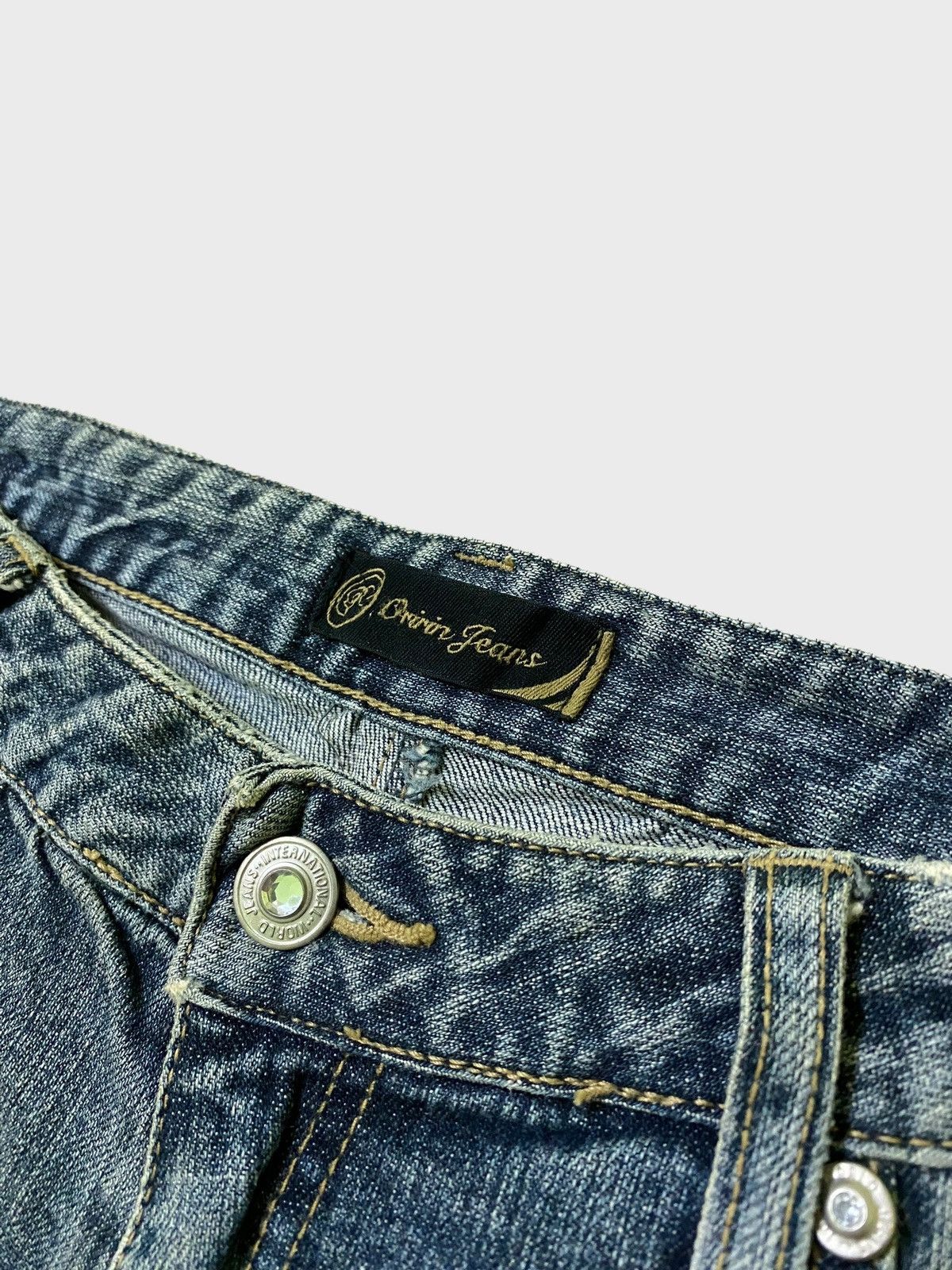 Japanese Brand Flared ORIRIN JEANS Embroidered Hysteric Glamour Style Size US 28 / EU 44 - 8 Thumbnail