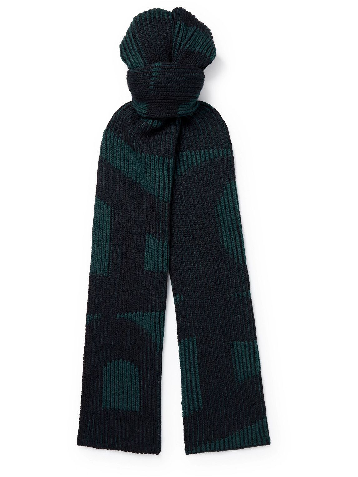 Balenciaga o1mt1gz1024 Size: OS / Turn Scarf in Black/Green Size ONE SIZE - 1 Thumbnail