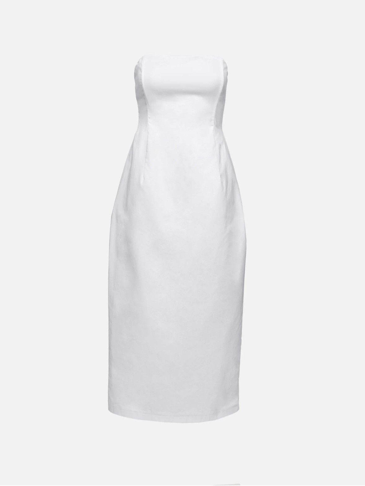 Magda Butrym MAGDA BUTRYM Strapless Midi Dress Size S / US 4 / IT 40 - 1 Thumbnail