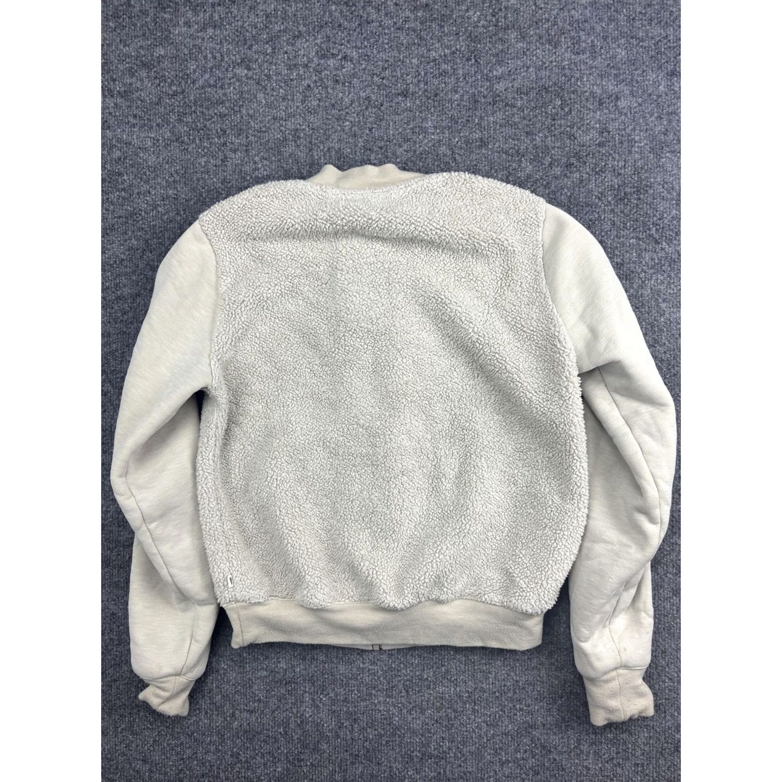 Toad&Co VINTAGE? No — Toad&Co Jacket Womens Small White Sherpa Fleece Bomber Zip Pockets Collarless Size S / US 4 / IT 40 - 7 Thumbnail
