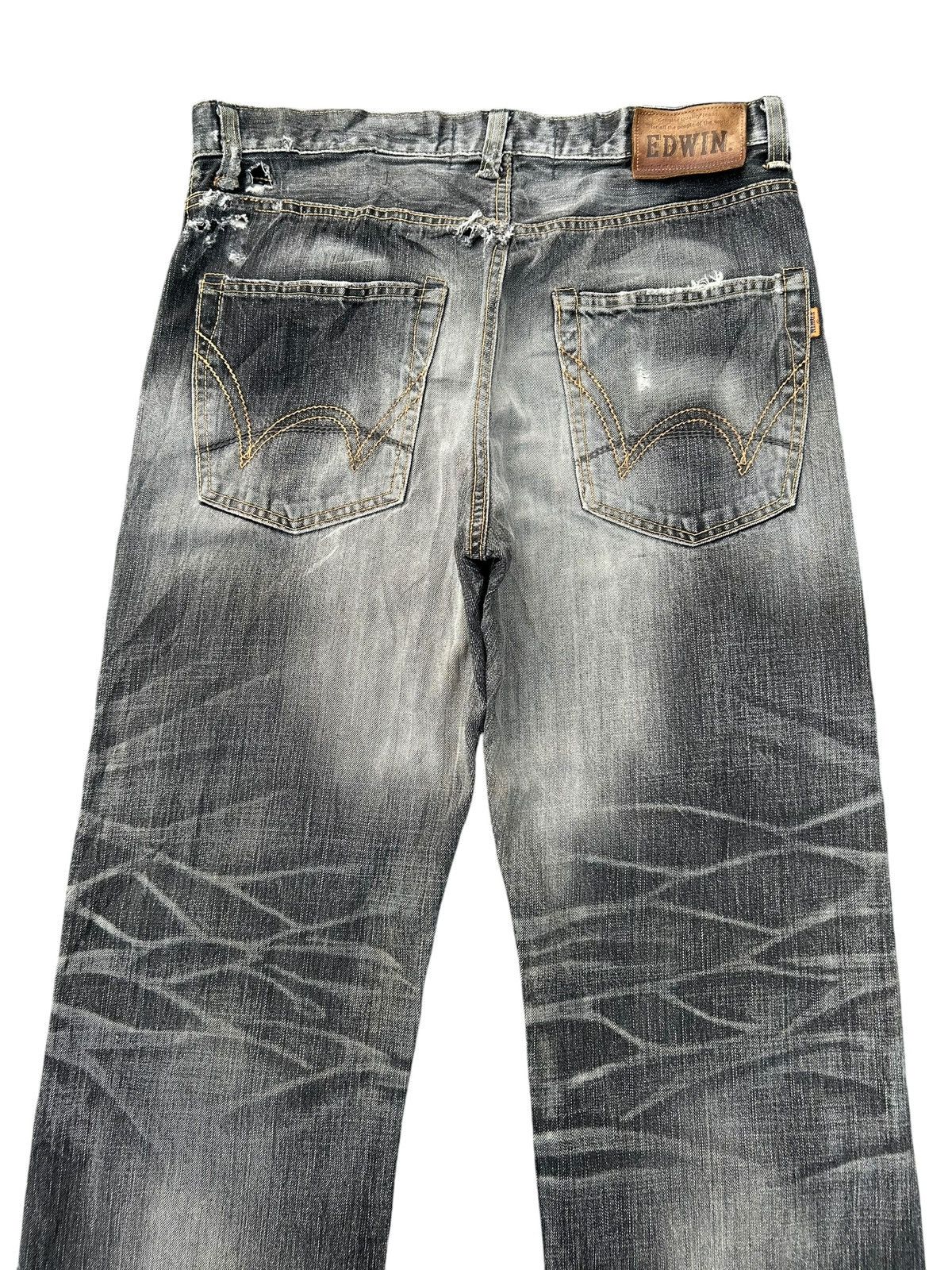 Kapital Thrashed Vintage Edwin 505V Selvedge Denim Jeans Size US 36 / EU 52 - 13 Thumbnail