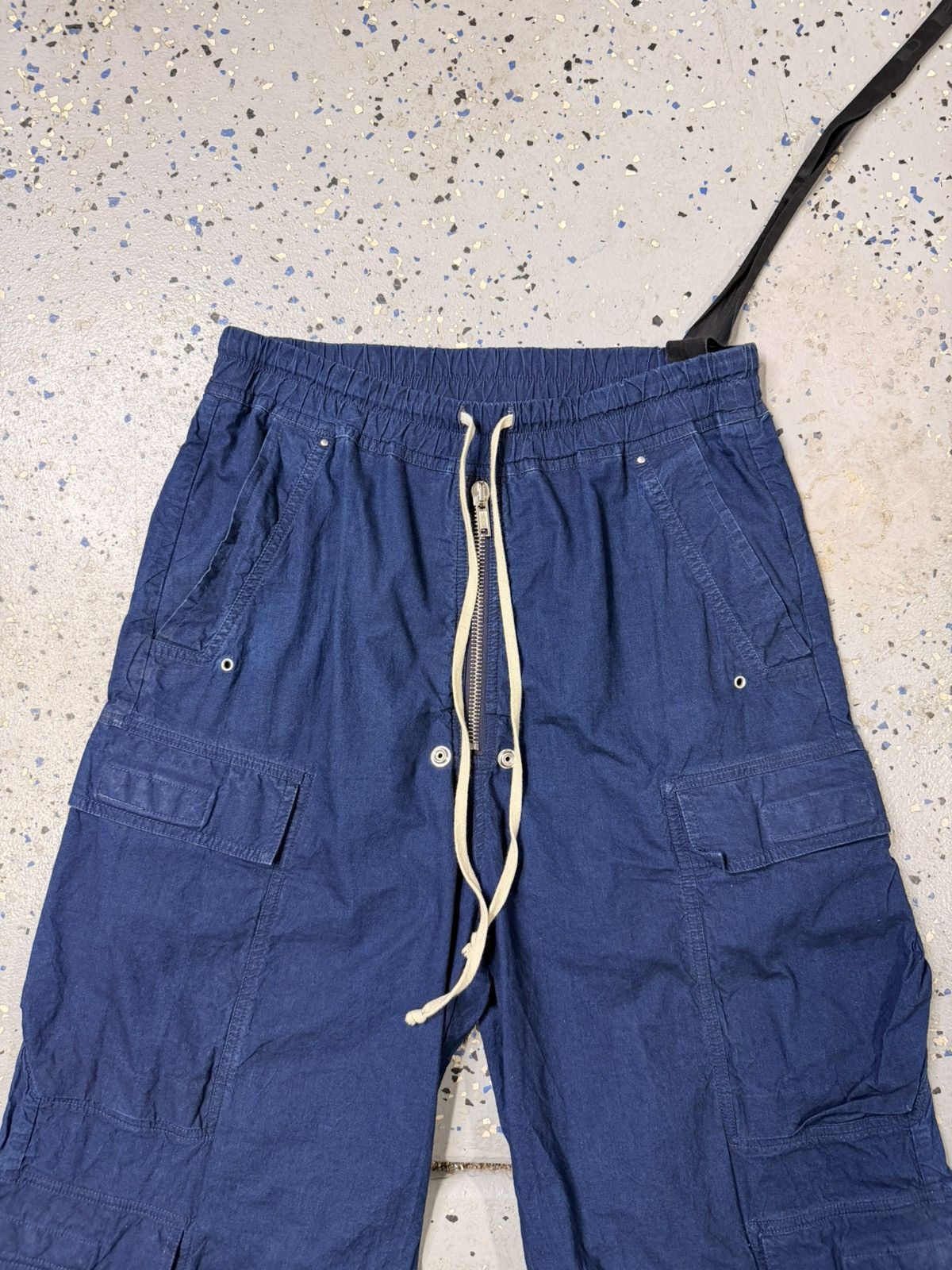 Rick Owens Drkshdw Rick Owens Indigo Double Cargo Belas Size US 32 / EU 48 - 2 Thumbnail