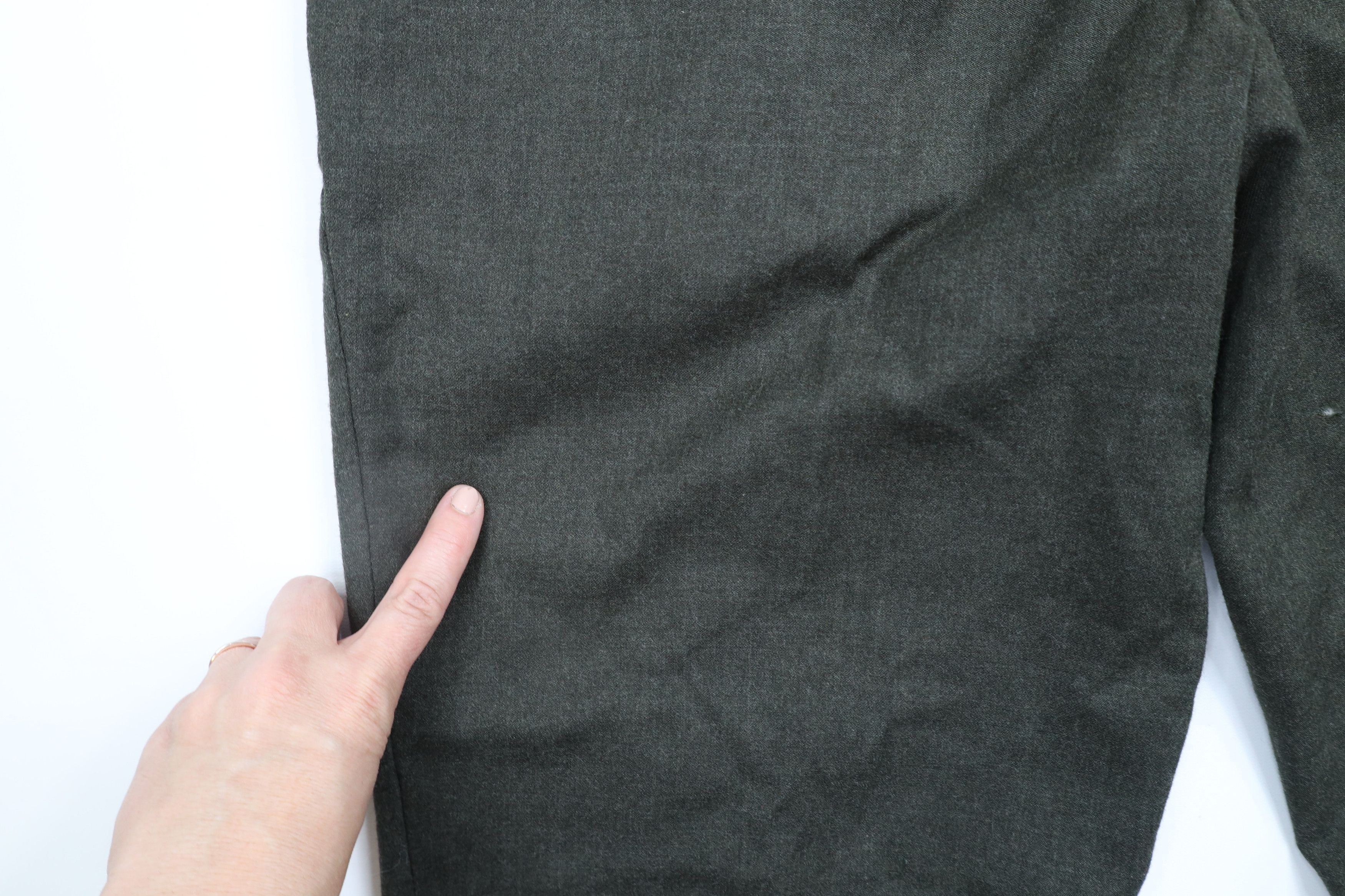 Ralph Lauren × Vintage Vintage 90s Chaps Ralph Lauren Wool Wide Leg Pants Green Size US 34 / EU 50 - 13 Thumbnail