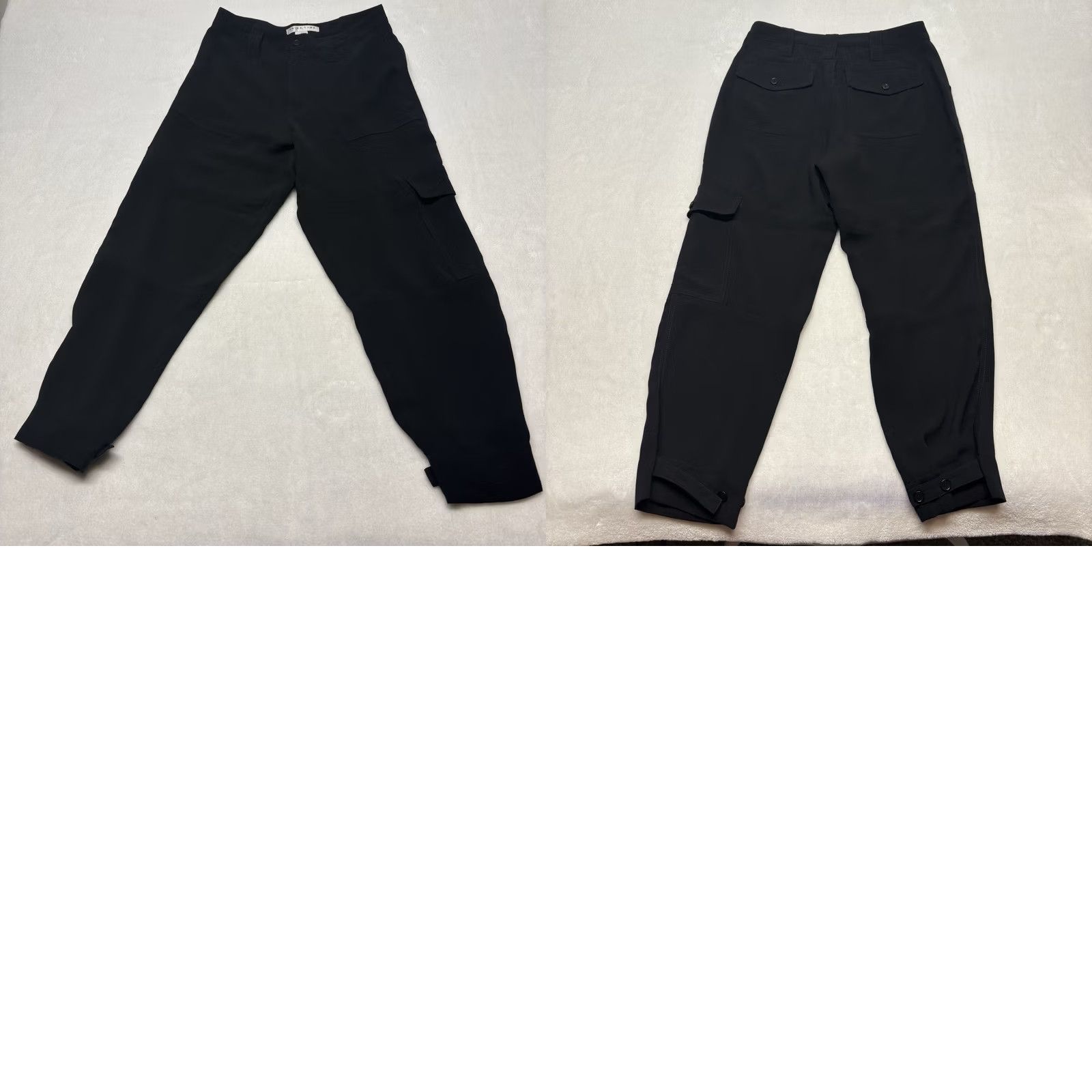 Trina Turk Trina Turk Jogger Pants High Rise Black Button Cuff Pants Size 4 Size 27" / US 4 / IT 40 - 9 Thumbnail